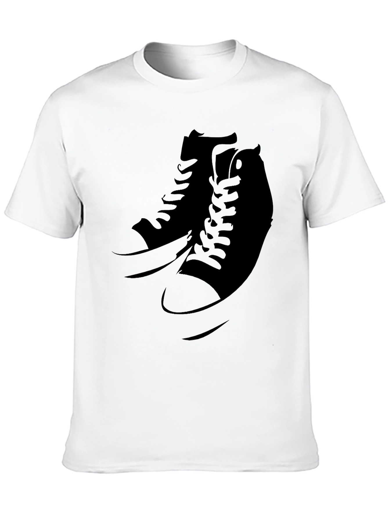 Cool Sneaker Graphic Black T-Shirt
