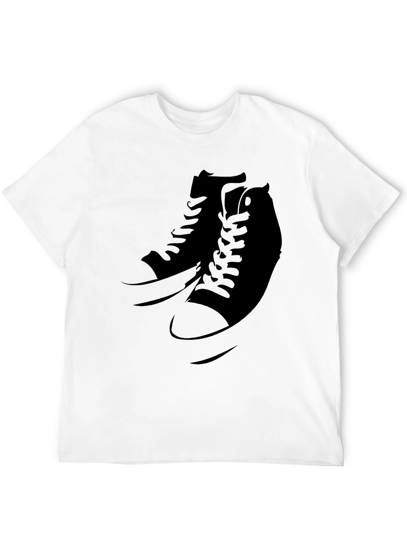 Cool Sneaker Graphic Black T-Shirt