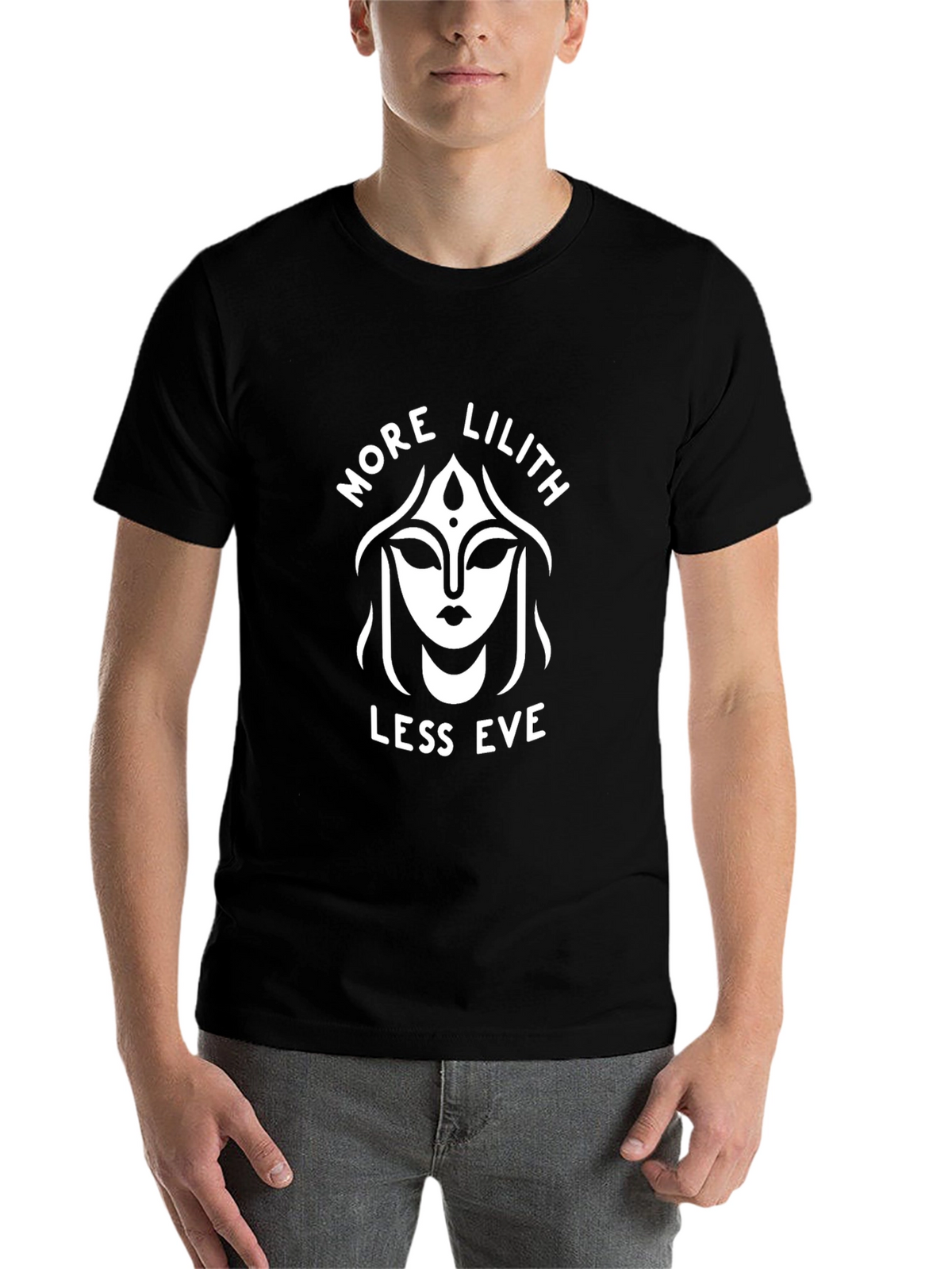 More Lilith Less Eve Graphic Tee - Black