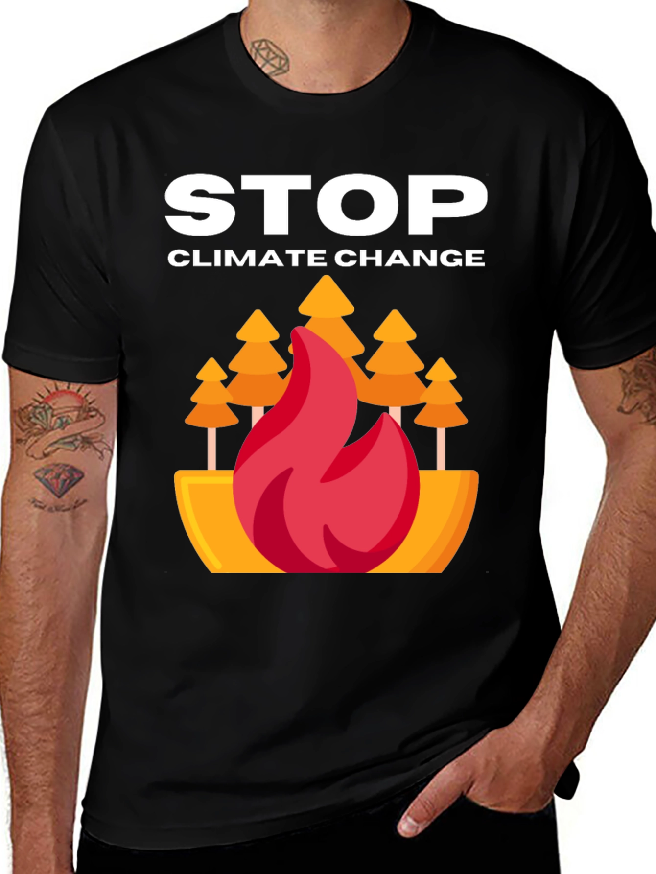 Stop Climate Change Graphic Tee