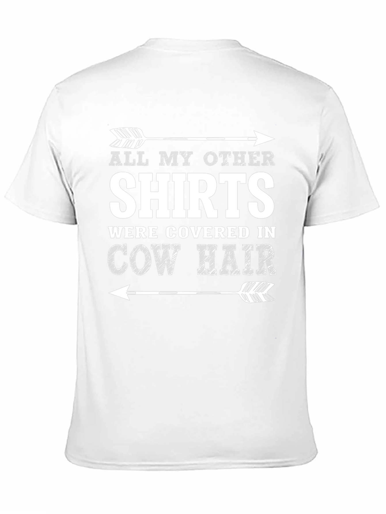 Cow Hair T-Shirt - Humorous Graphic Tee