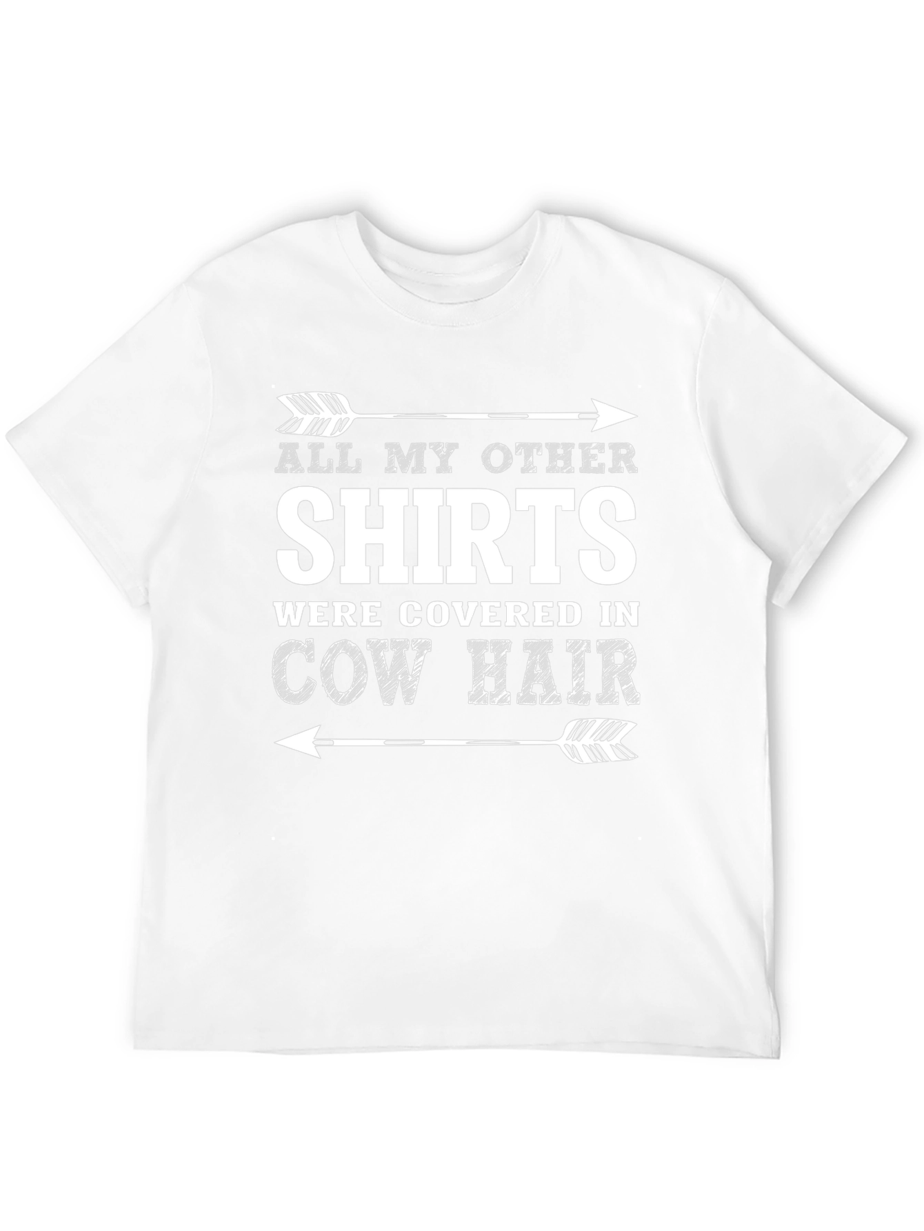 Cow Hair T-Shirt - Humorous Graphic Tee