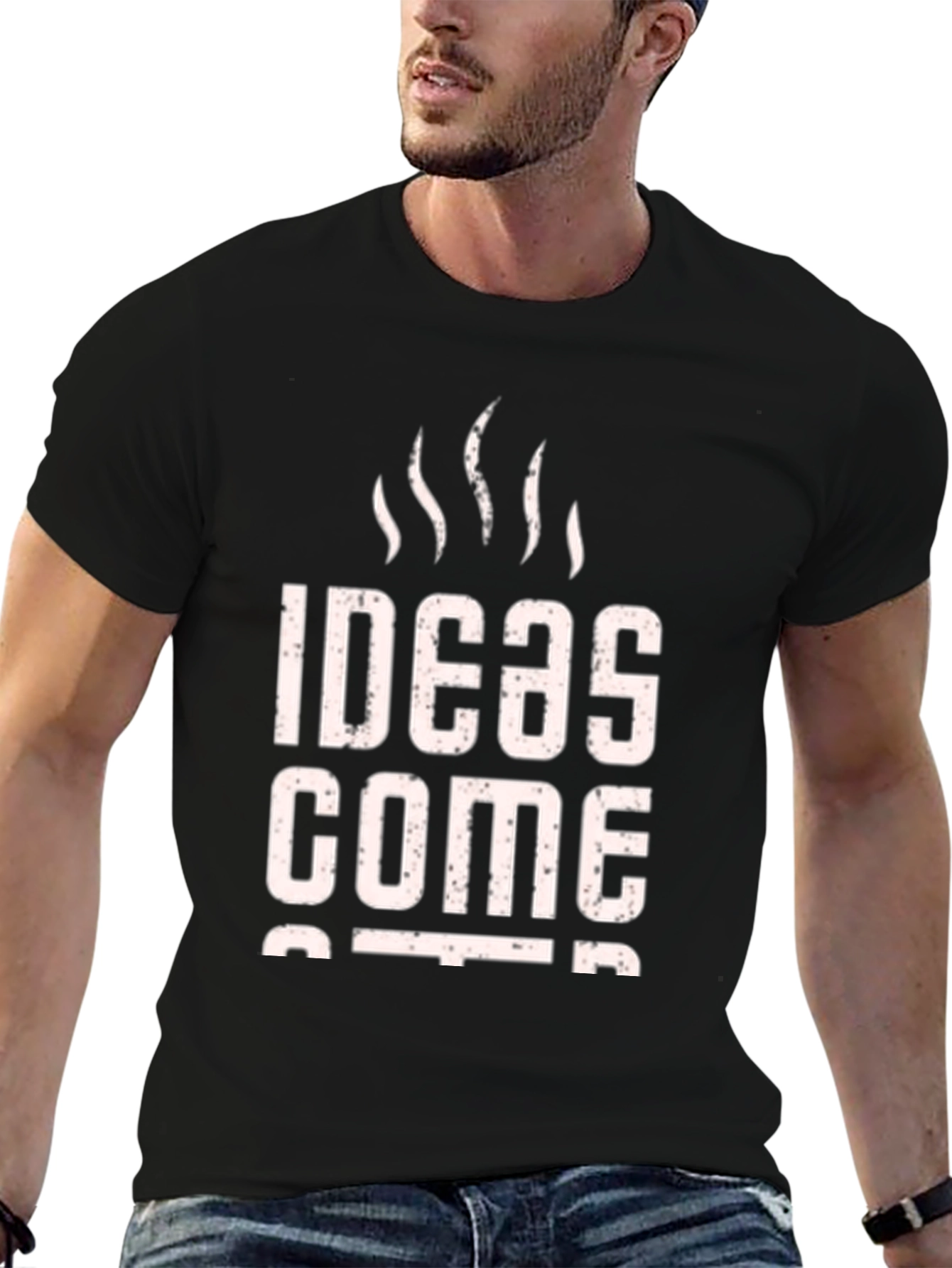 Ideas Come Better BBQ Mens Black T-Shirt