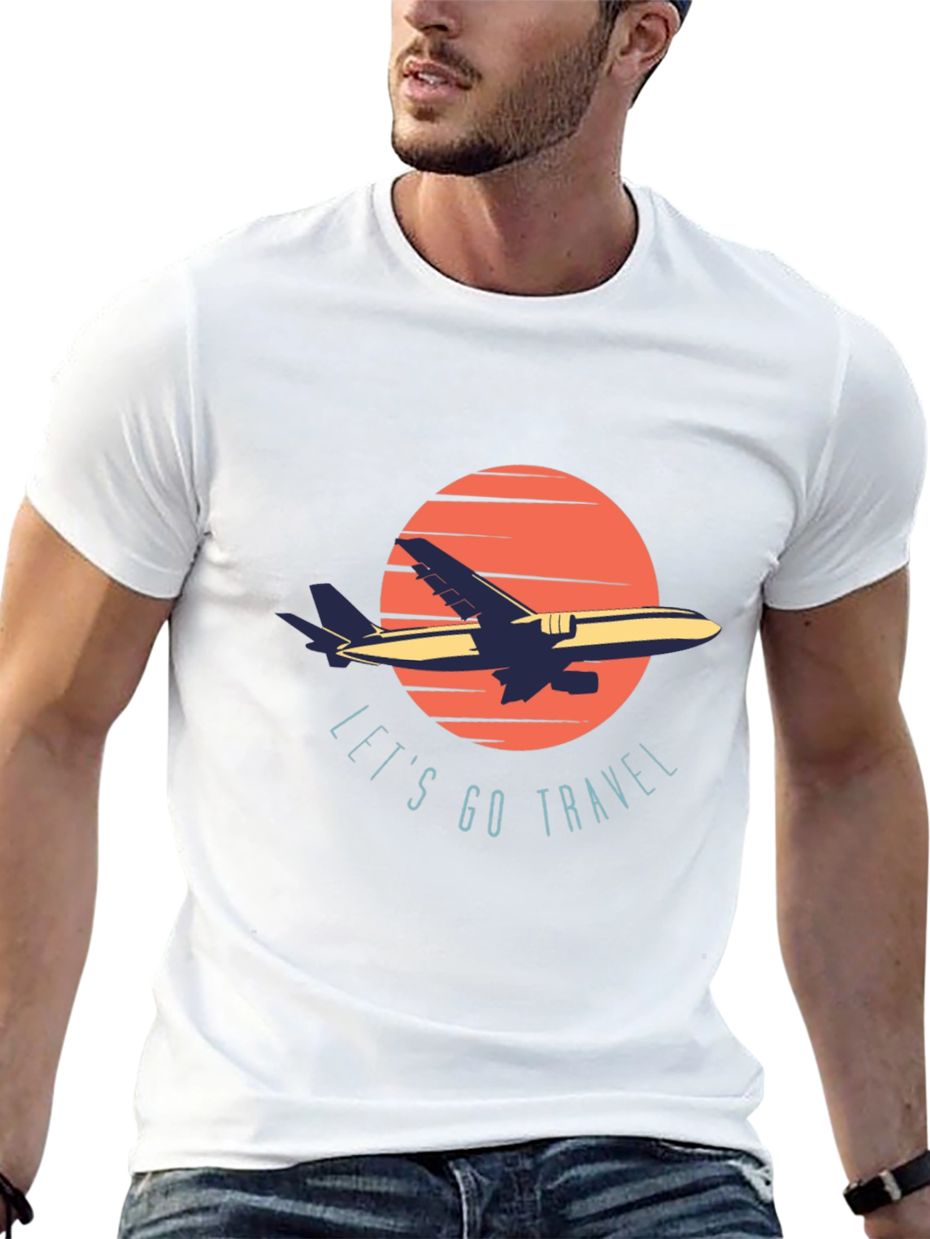Lets Go Travel Black T-Shirt