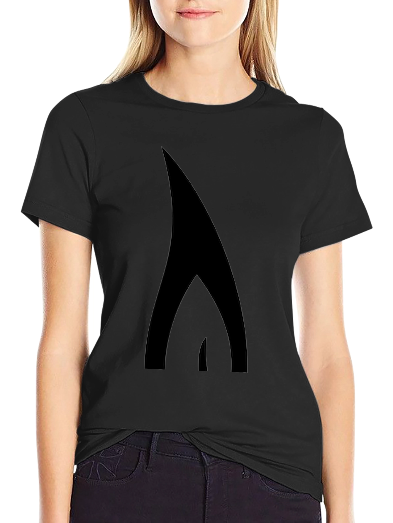 Stylish Black Graphic Tee - Modern Design