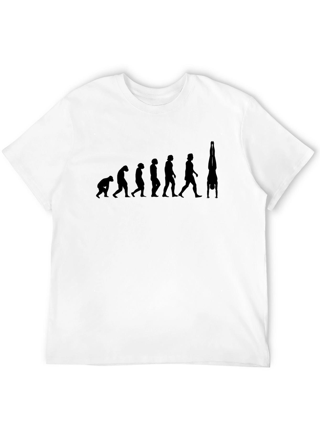 Evolution of Handstand Black T-Shirt