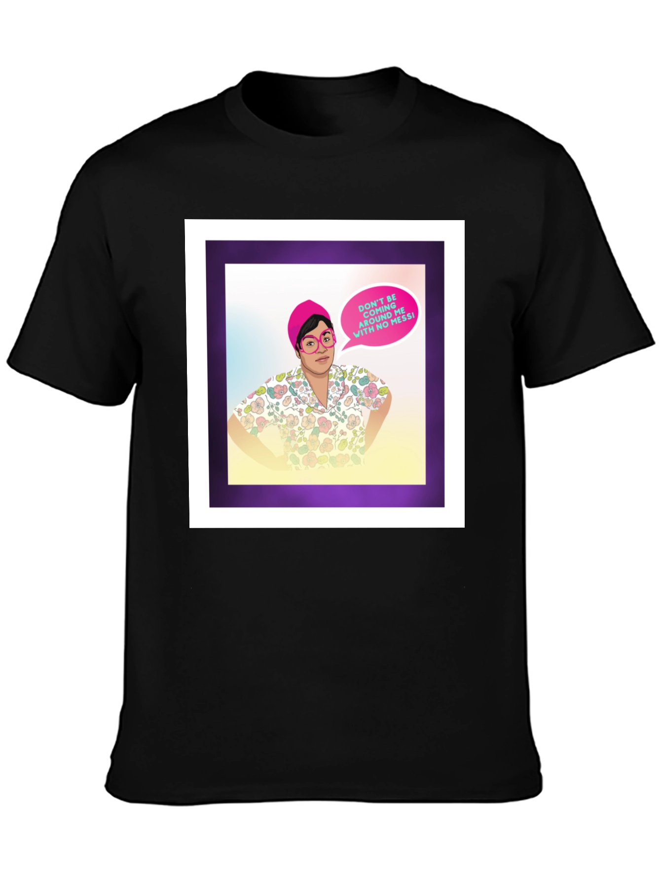 Funny Graphic T-Shirt - No Messi Quote