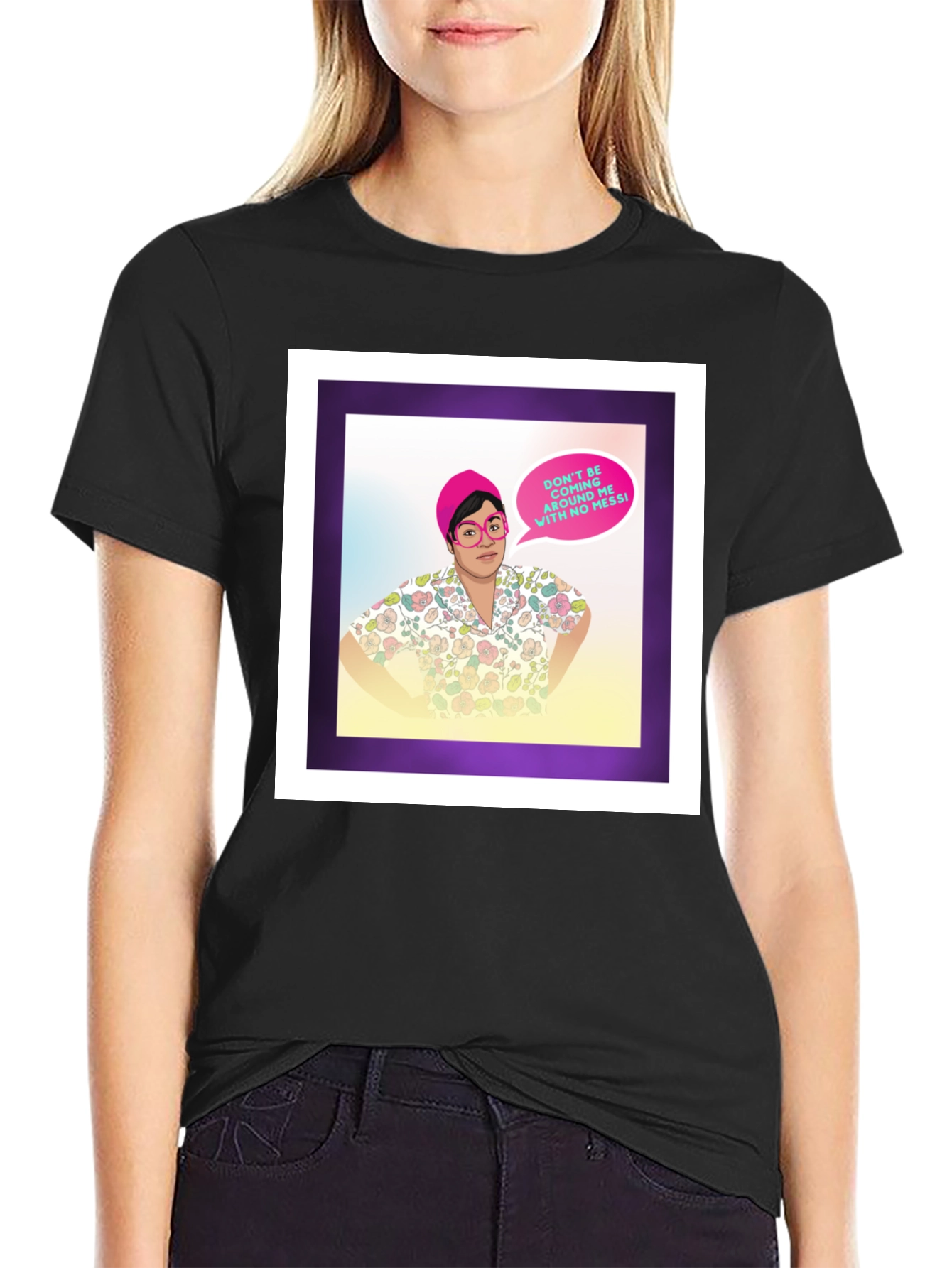 Funny Graphic T-Shirt - No Messi Quote