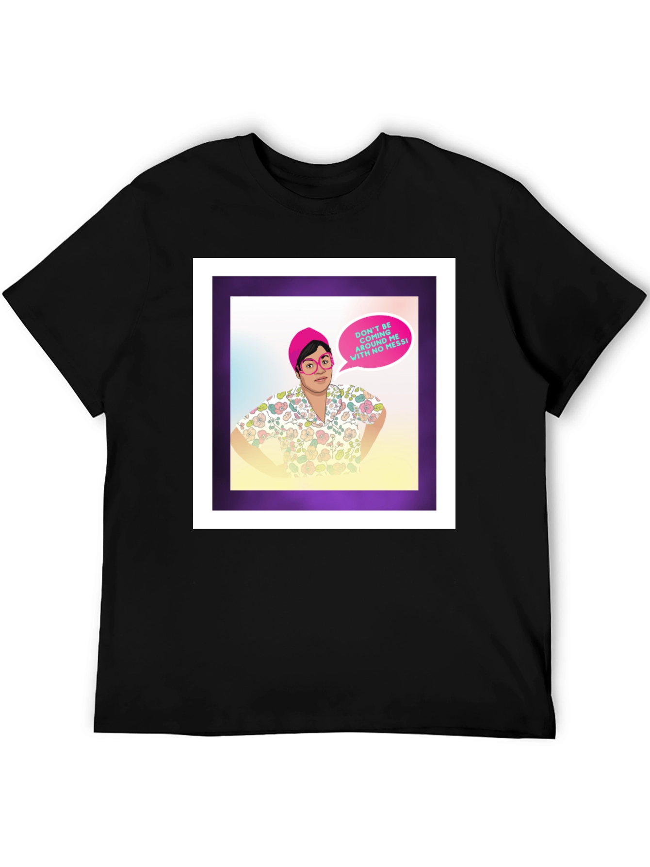 Funny Graphic T-Shirt - No Messi Quote