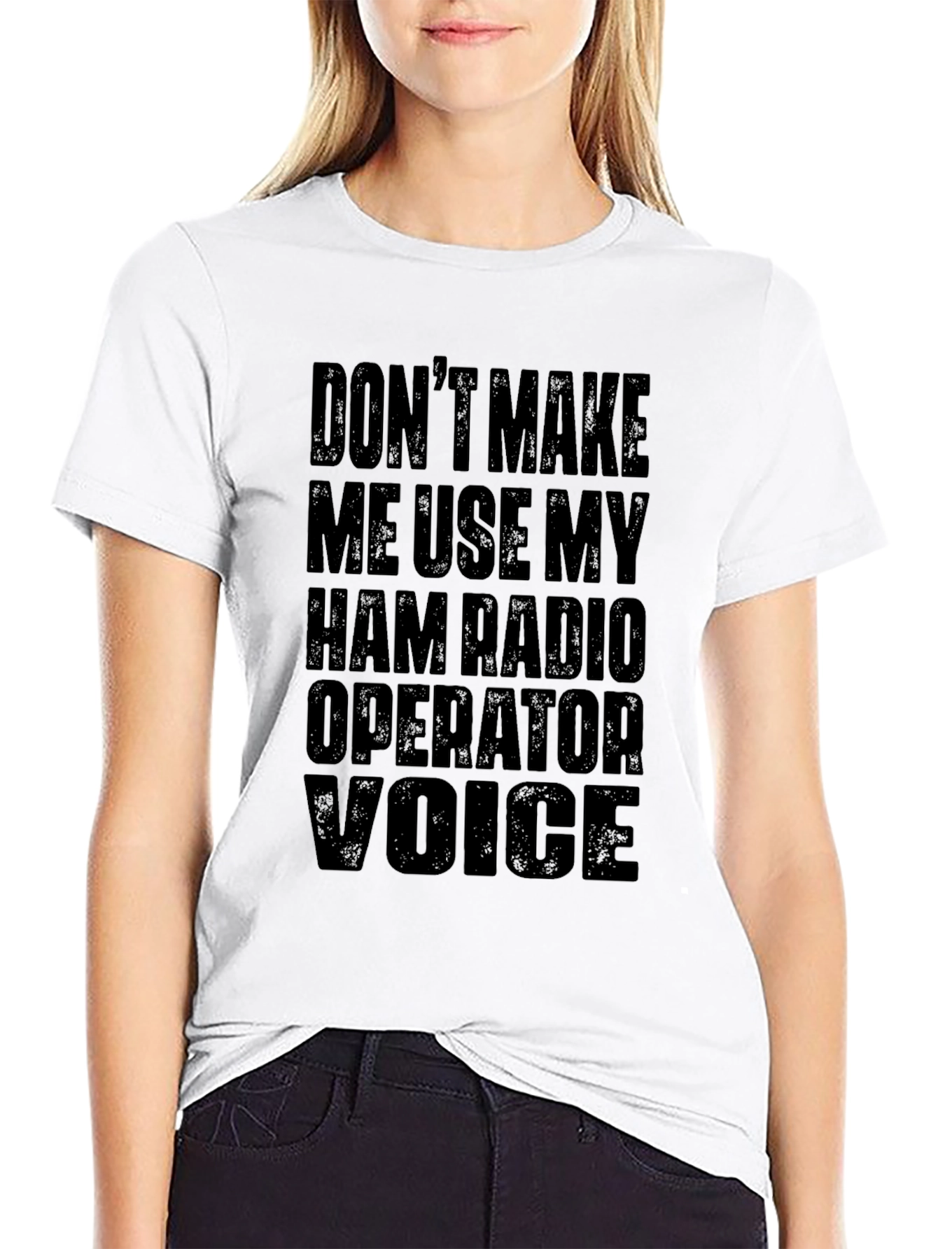 Ham Radio Operator T-Shirt - Funny Voice Warning
