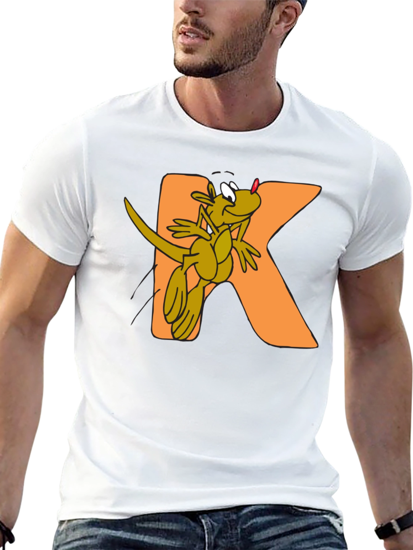 Kangaroo Kidz Black Cotton Graphic Tee