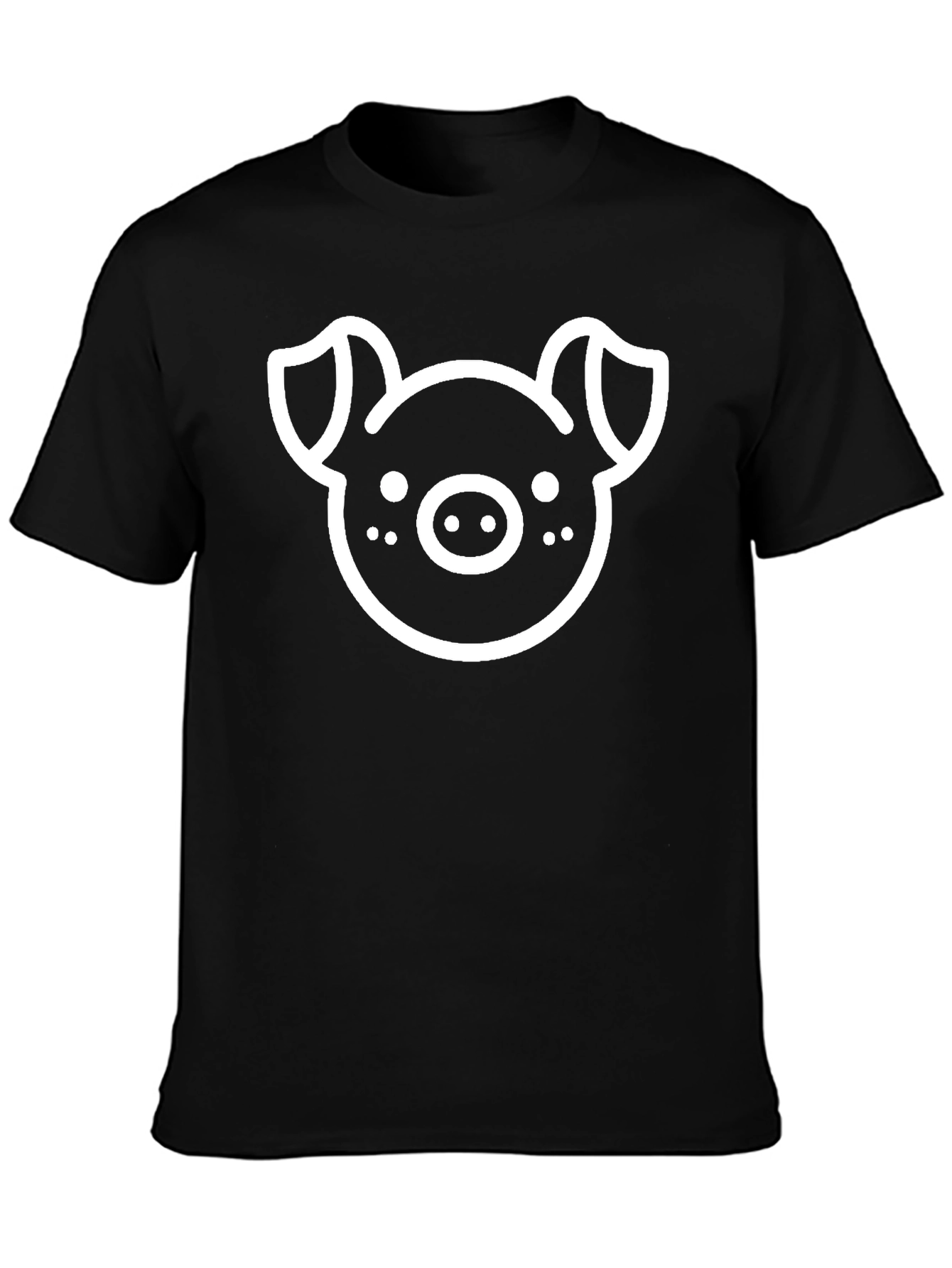 Black Pig Graphic Tee - Unisex Casual Shirt