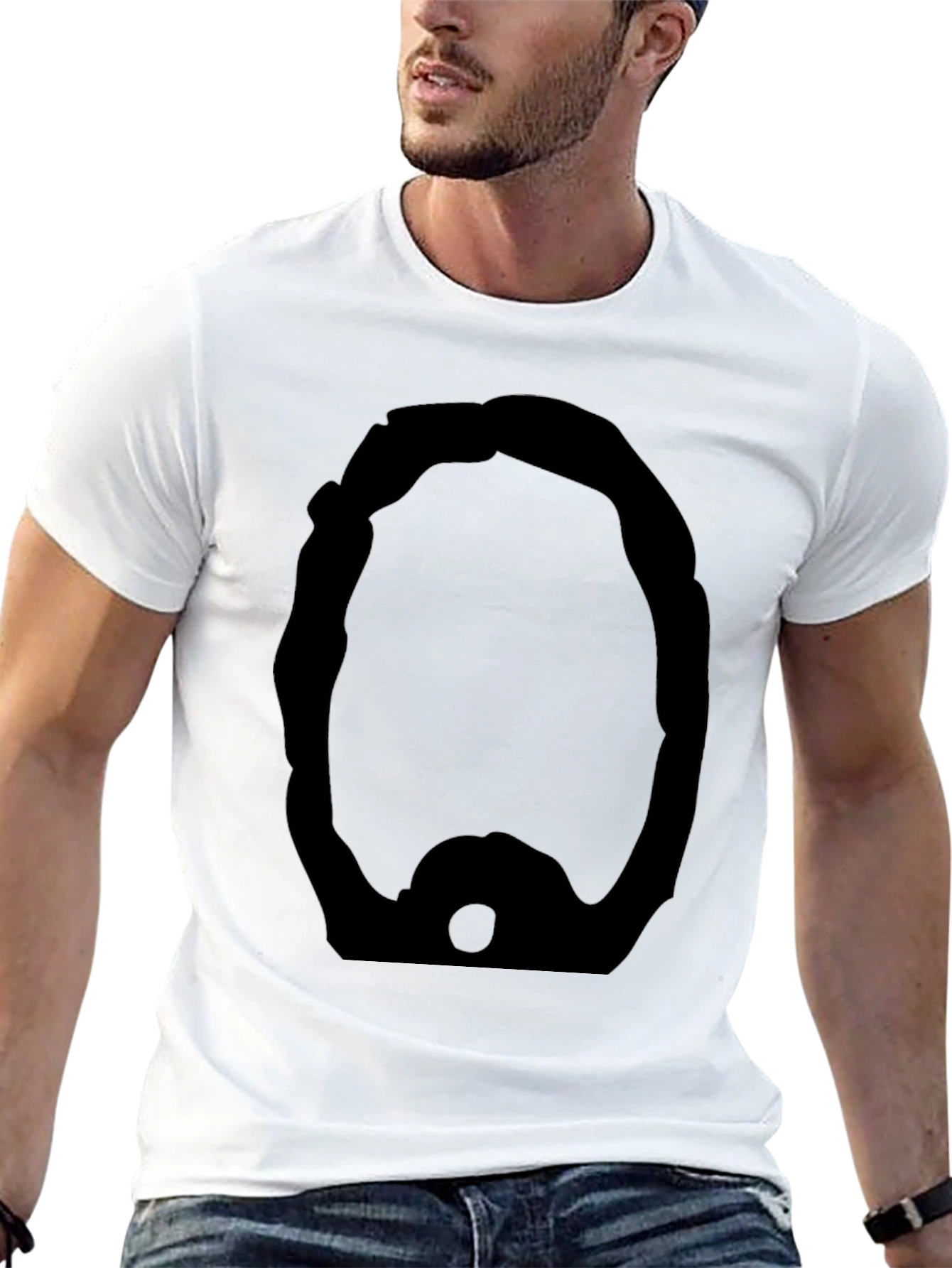 Mens Graphic Tee - Bold Mask Design