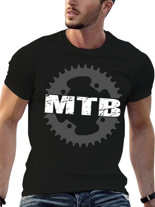 MTB Gear Graphic Tee - Black Mountain Bike T-Shirt