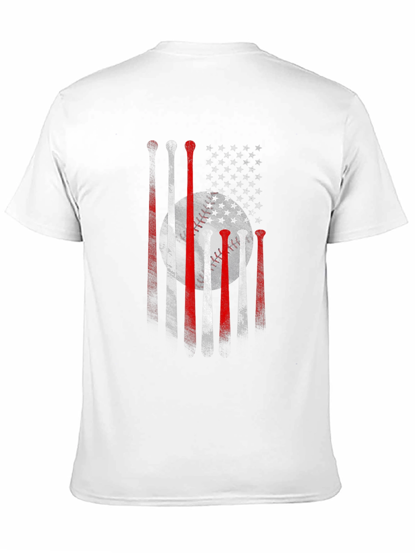 Baseball USA Flag Graphic Tee