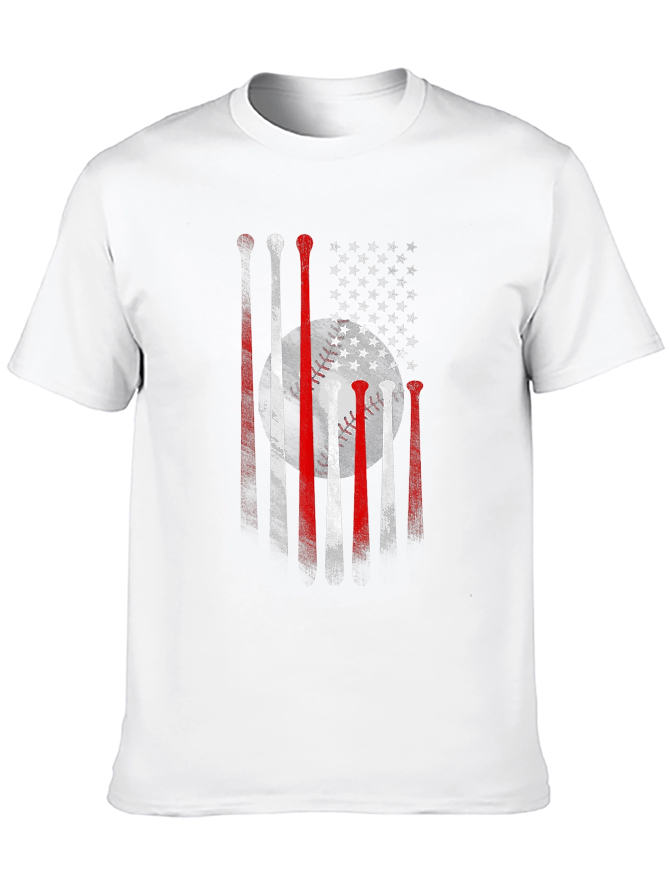 Baseball USA Flag Graphic Tee