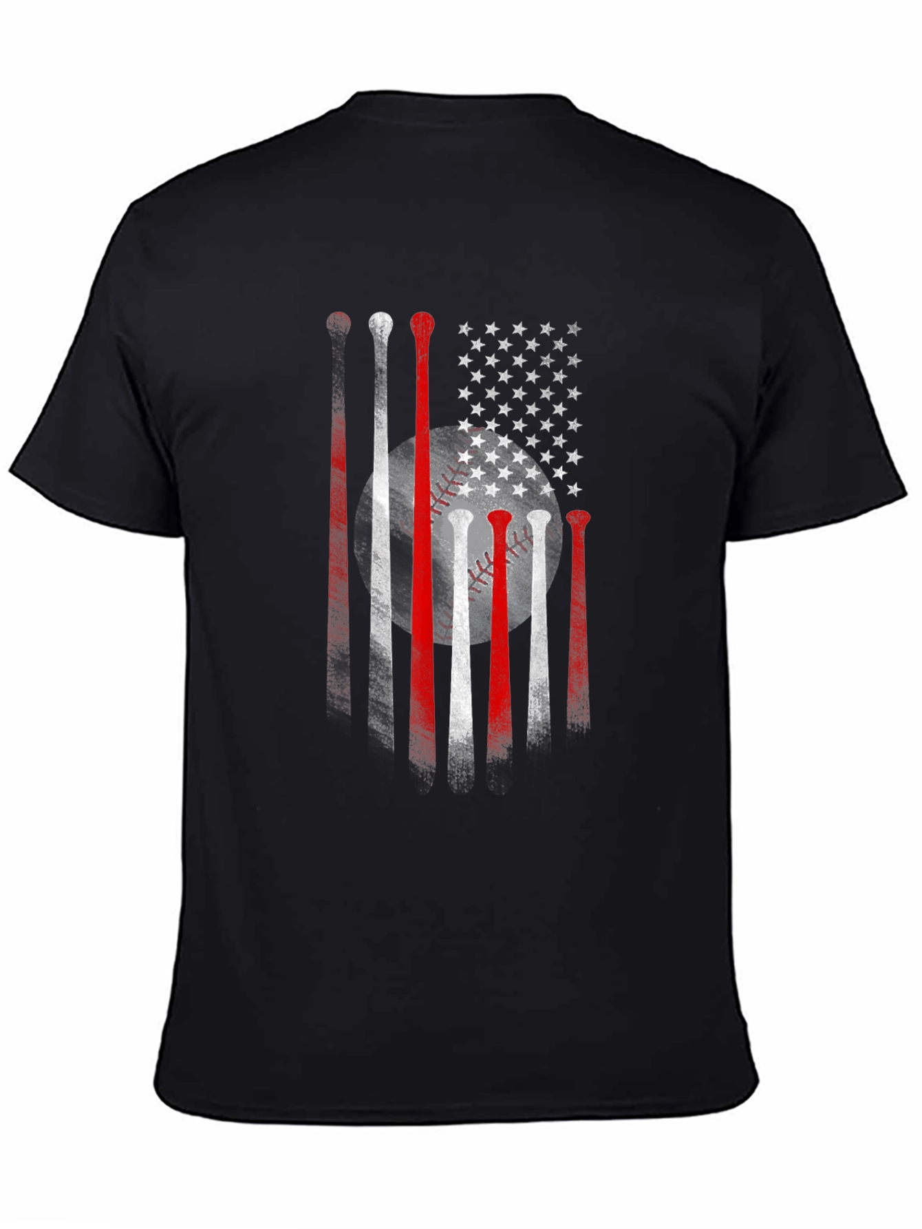 Baseball USA Flag Graphic Tee