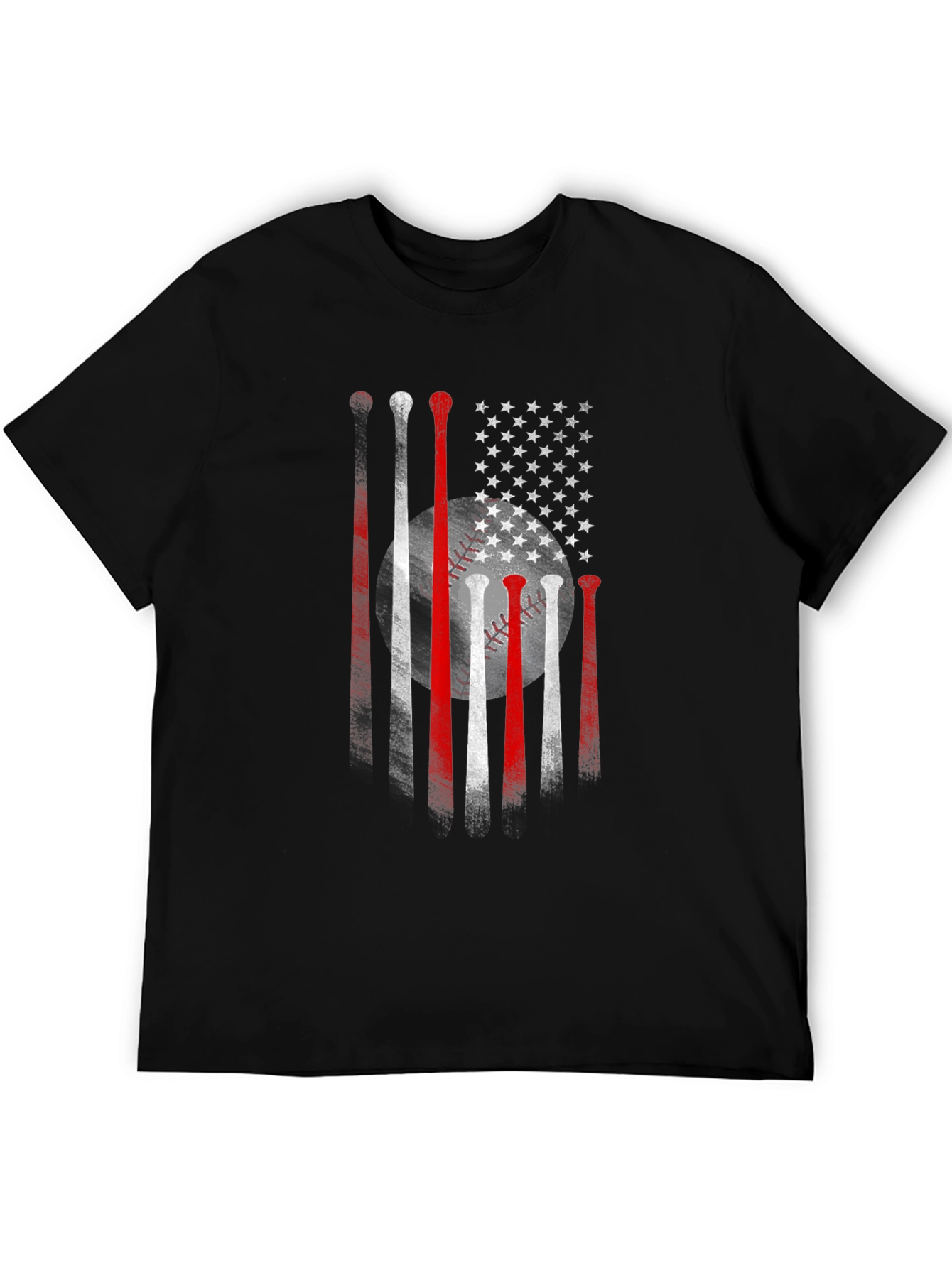Baseball USA Flag Graphic Tee