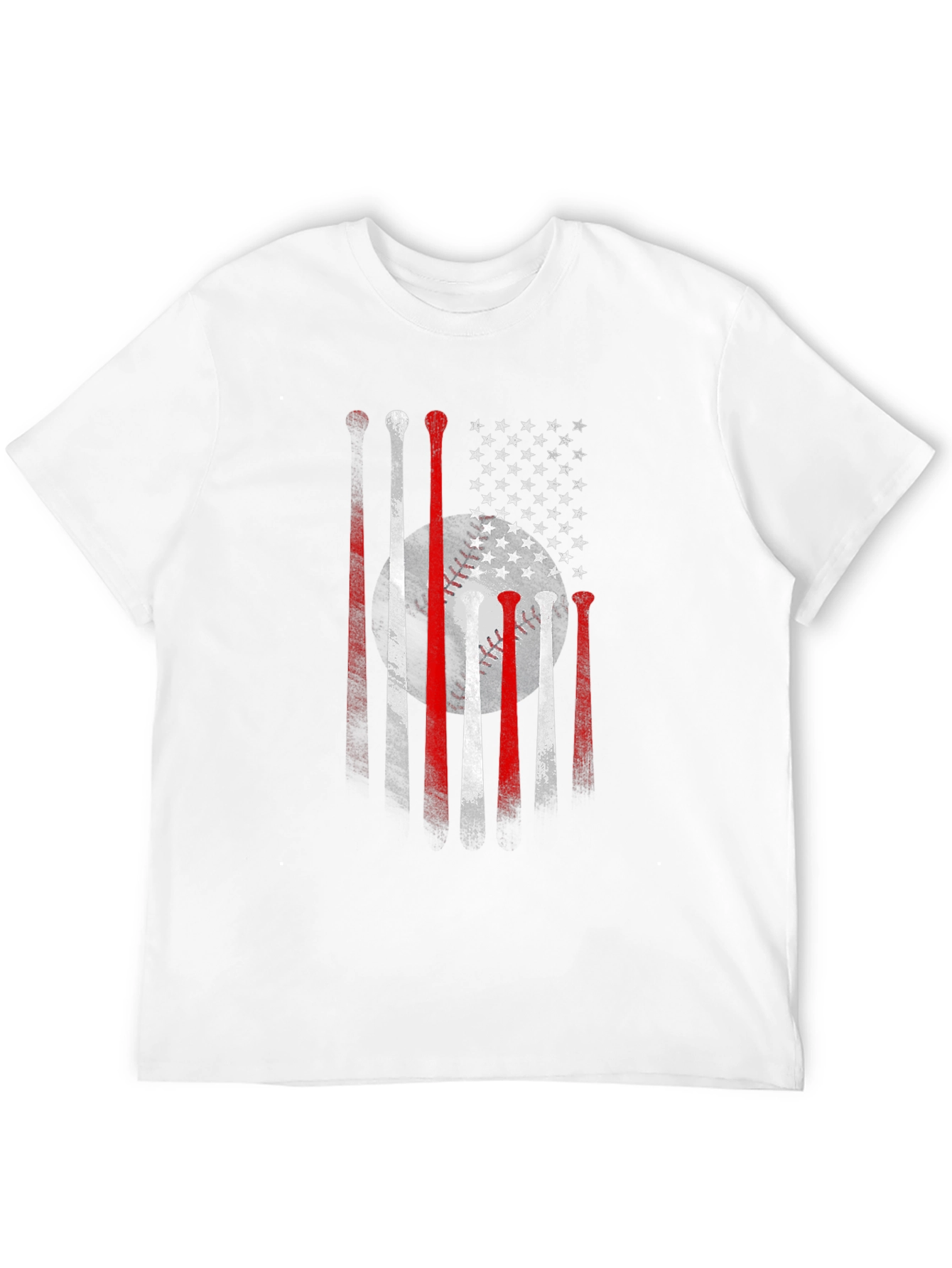 Baseball USA Flag Graphic Tee