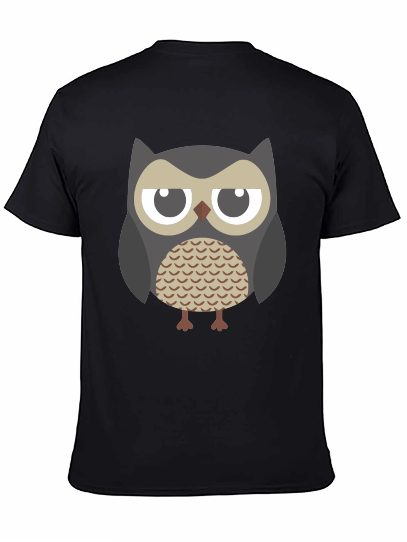 Grumpy Owl Graphic Tee - Unisex Black T-Shirt
