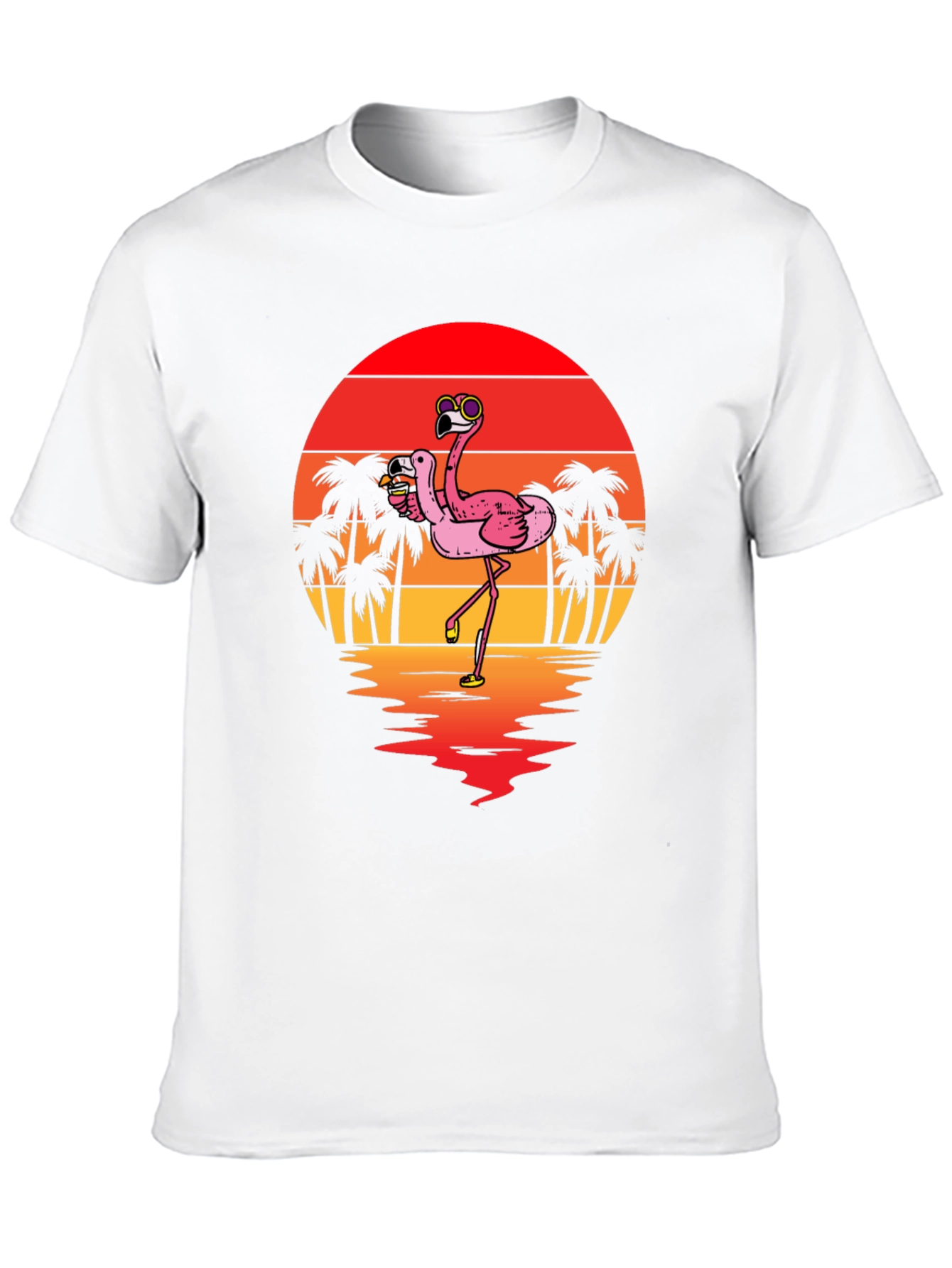 Flamingo Sunset Graphic Tee