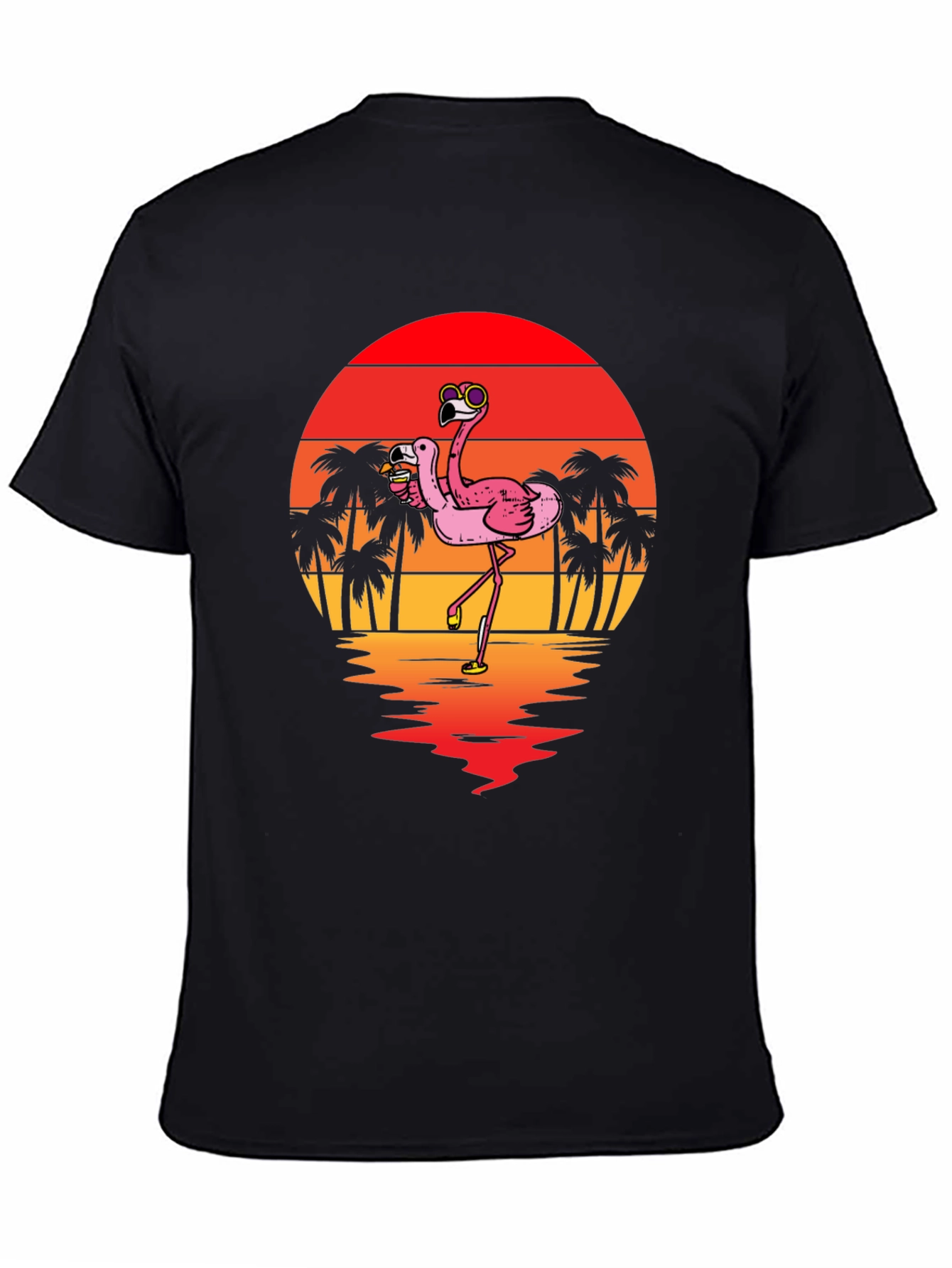 Flamingo Sunset Graphic Tee