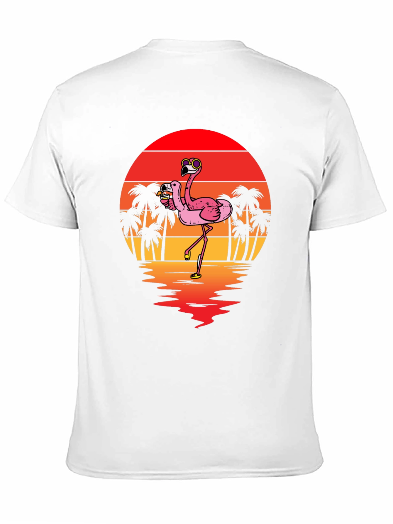 Flamingo Sunset Graphic Tee
