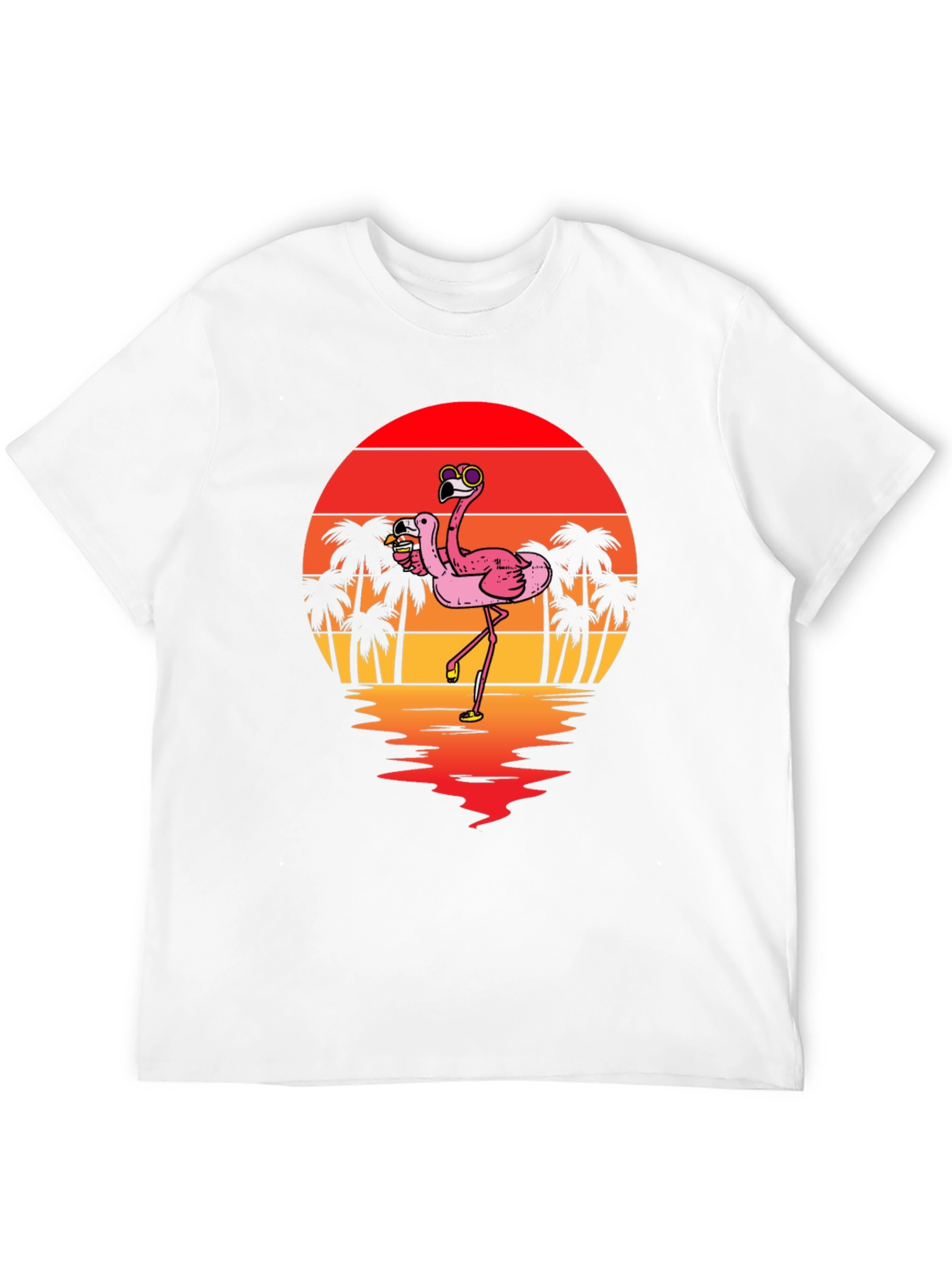 Flamingo Sunset Graphic Tee
