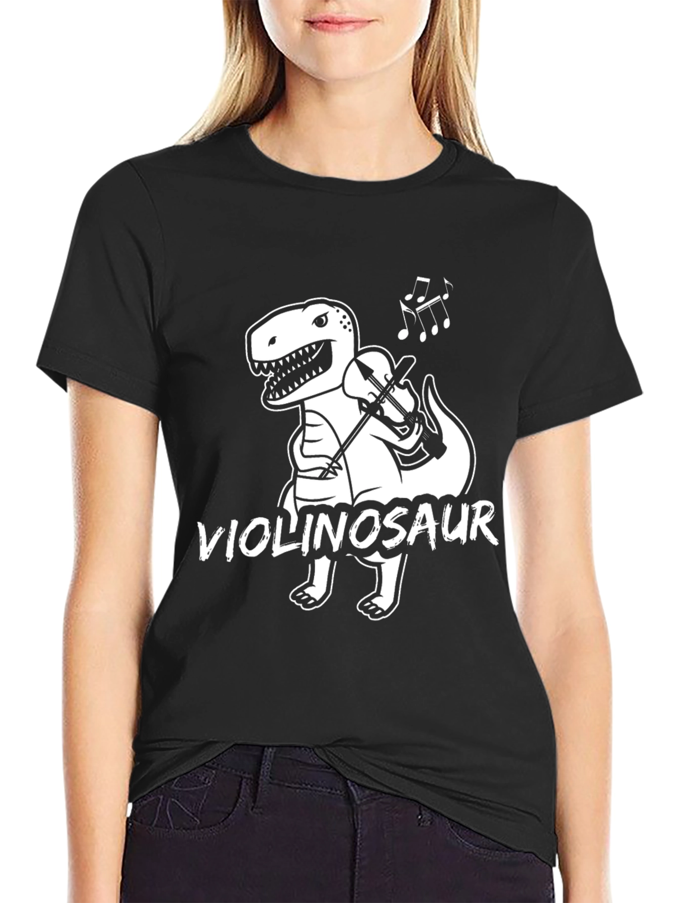 Violinosaur T-Shirt - Musical Dinosaur Tee