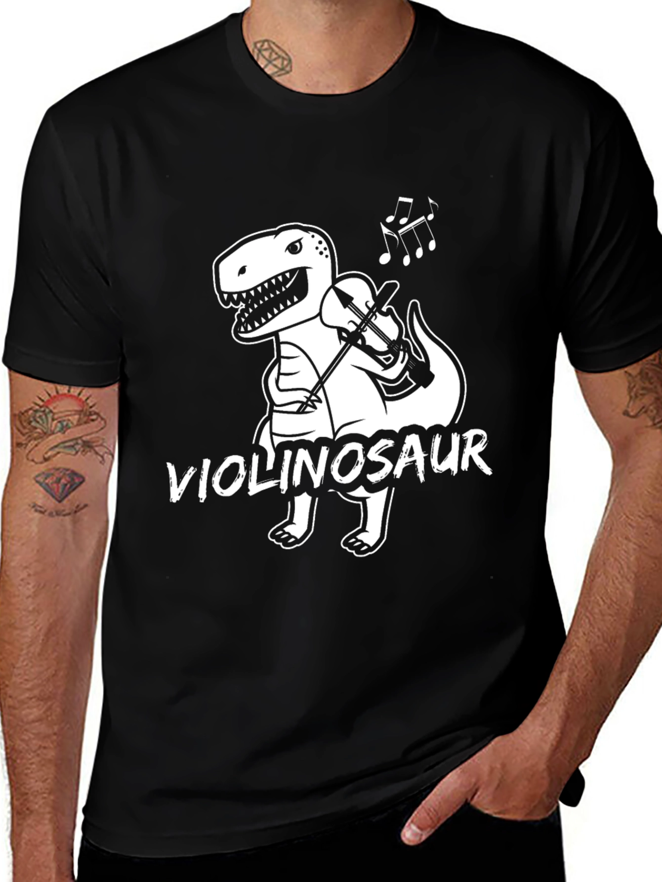 Violinosaur T-Shirt - Musical Dinosaur Tee