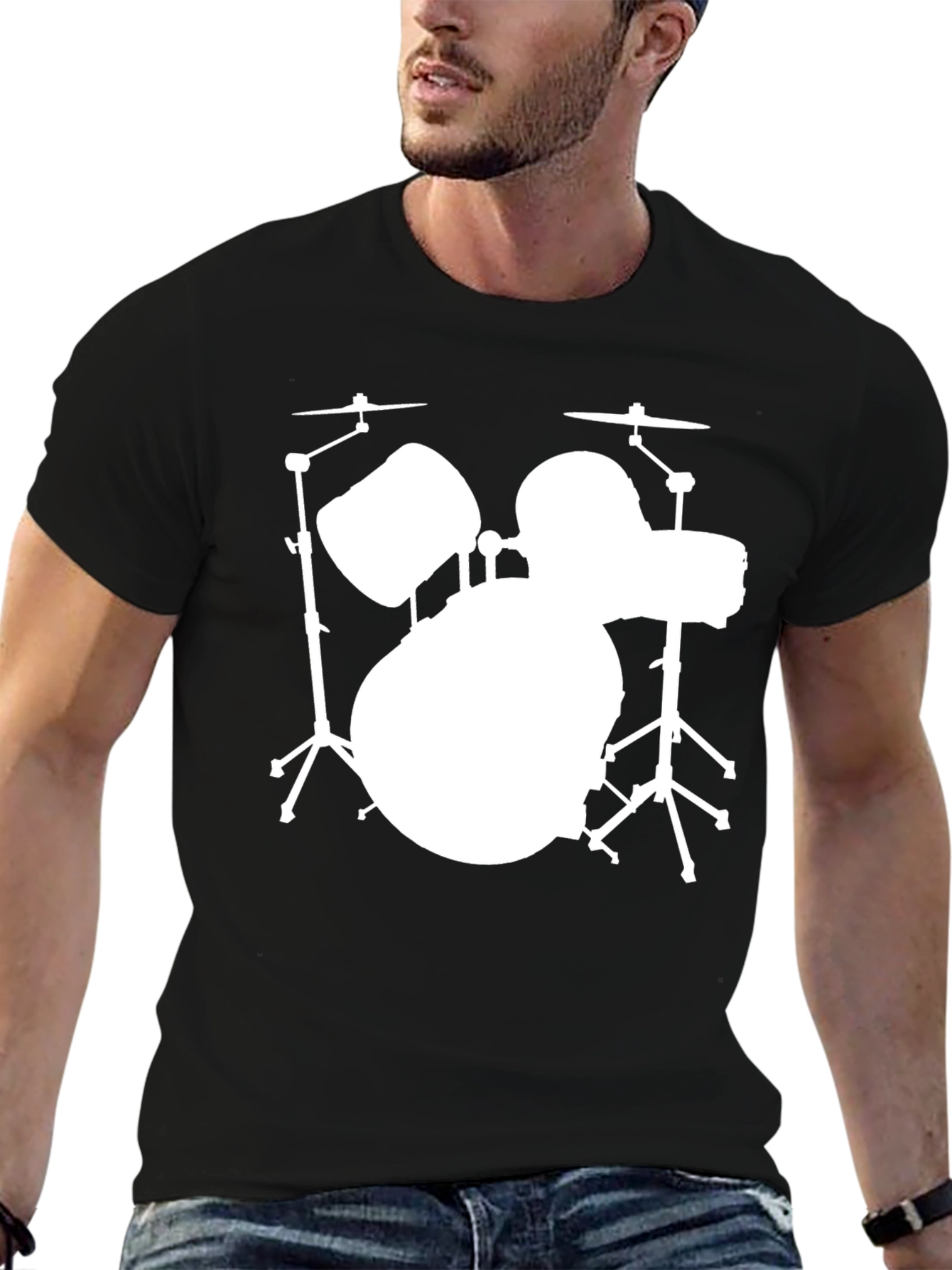 Drum Set Silhouette T-Shirt