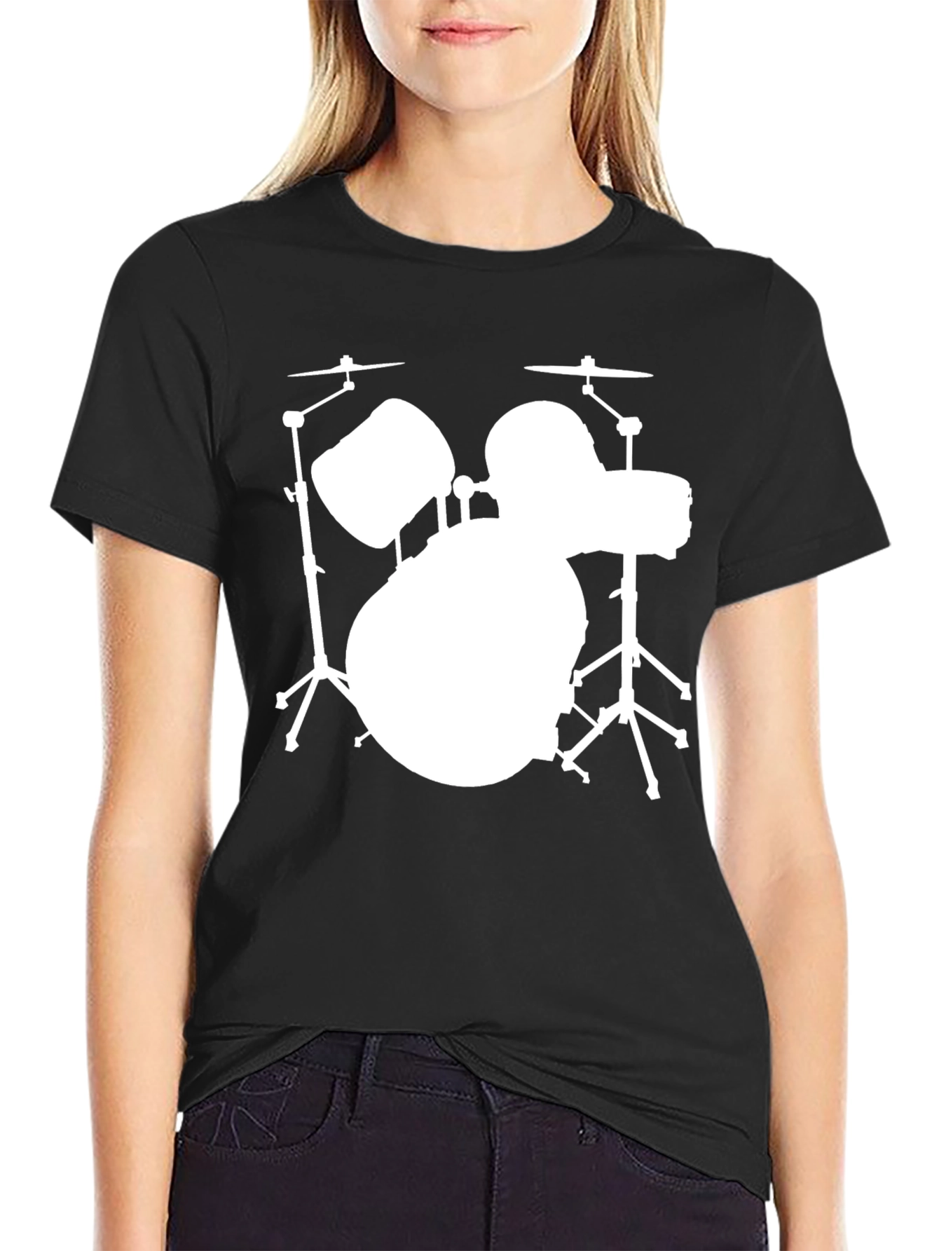 Drum Set Silhouette T-Shirt