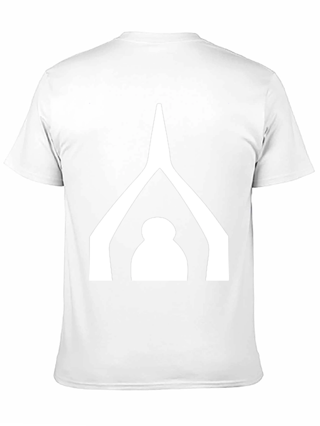 Minimalist Black T-Shirt with White Graphic Design