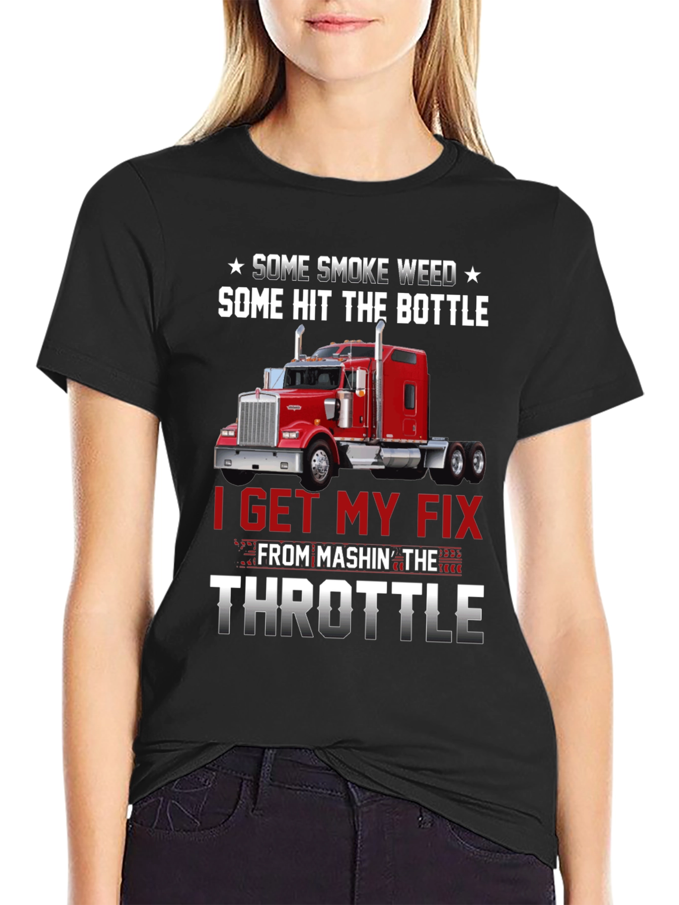 Some Smoke Weed Trucker T-Shirt