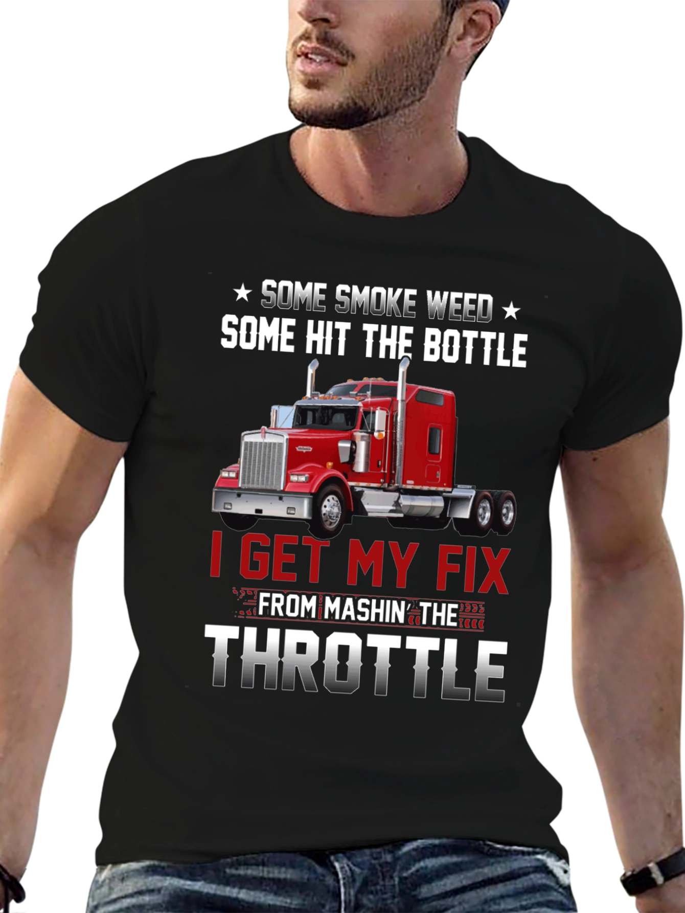Some Smoke Weed Trucker T-Shirt