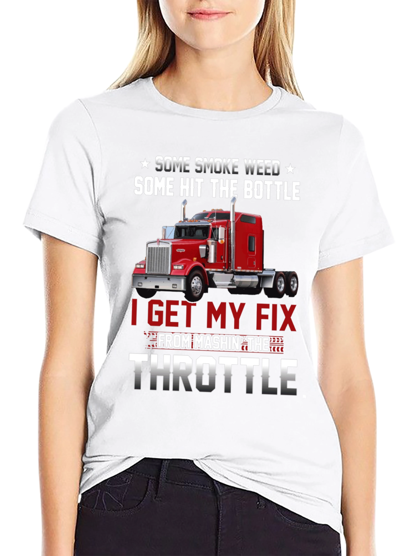 Some Smoke Weed Trucker T-Shirt