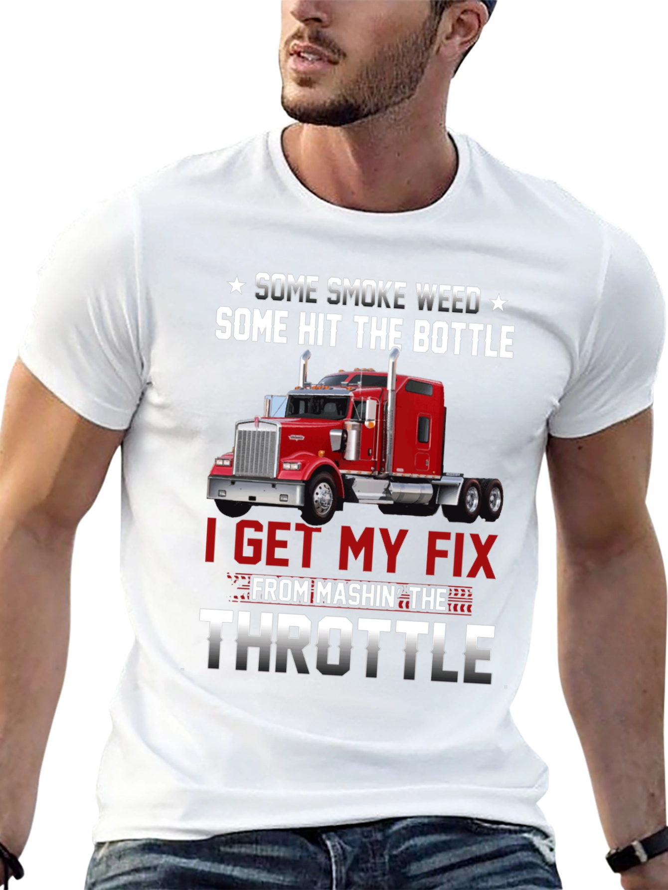 Some Smoke Weed Trucker T-Shirt