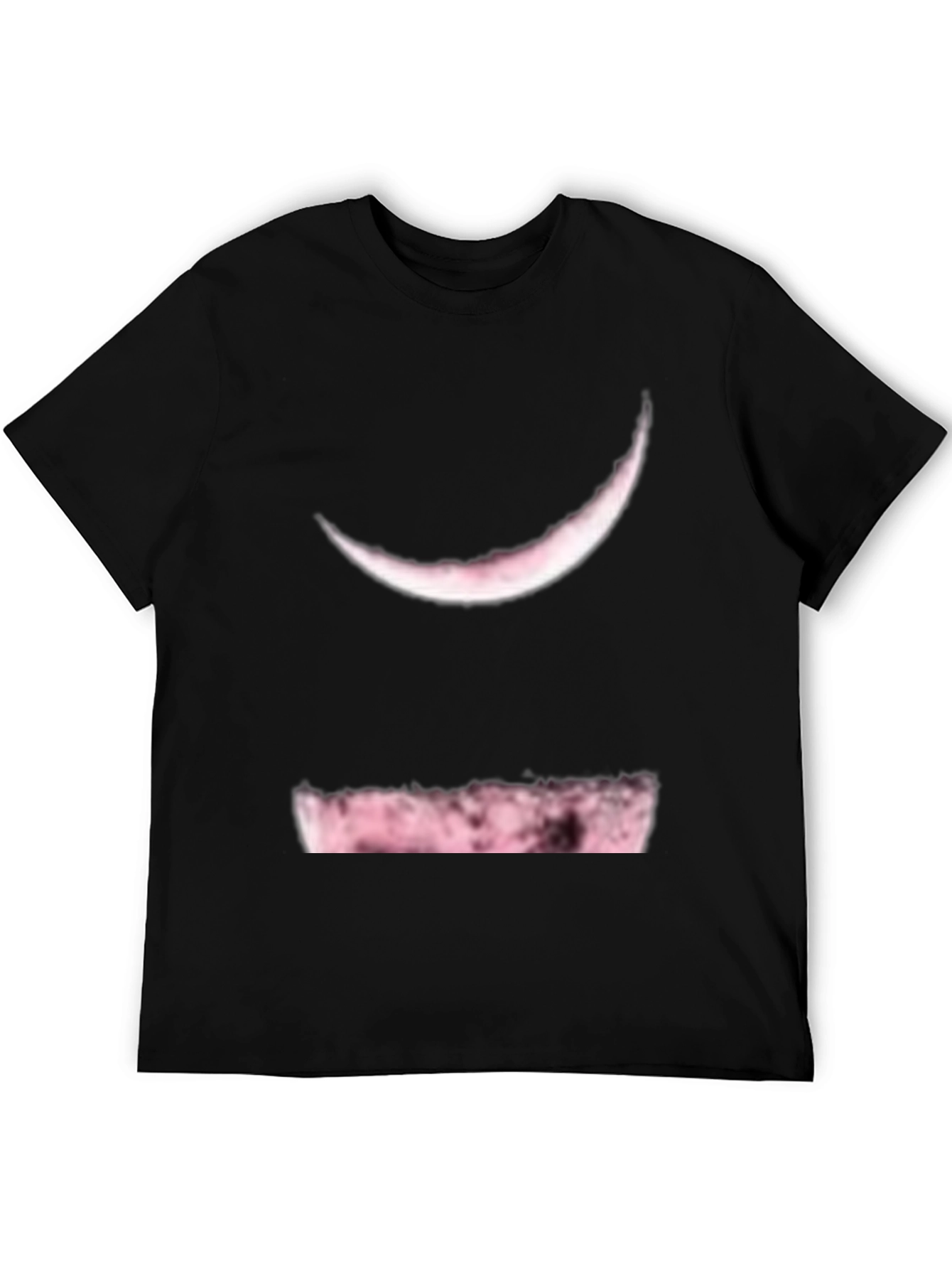Moon Phase Graphic Tee - Soft Black Cotton Blend