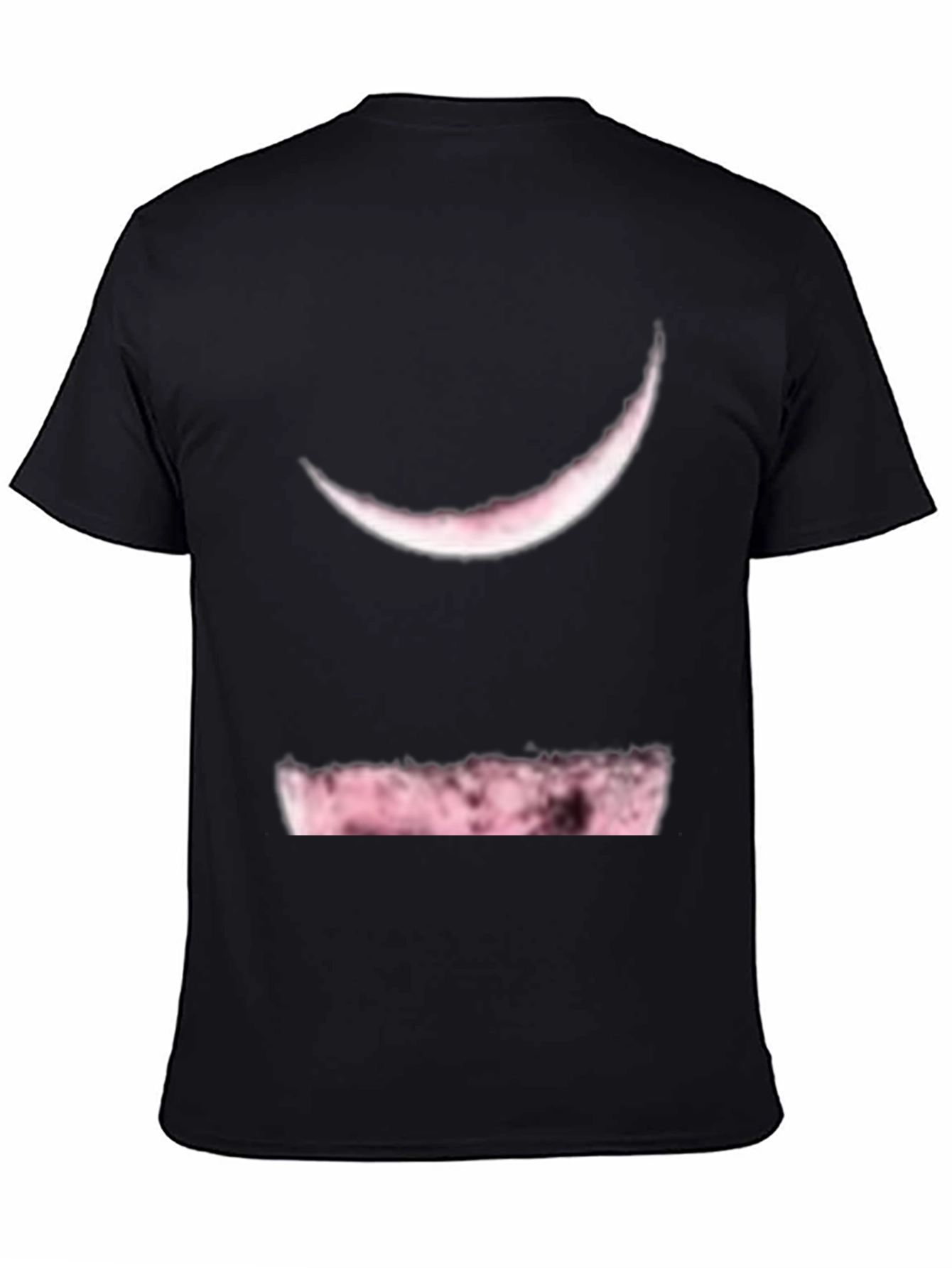 Moon Phase Graphic Tee - Soft Black Cotton Blend