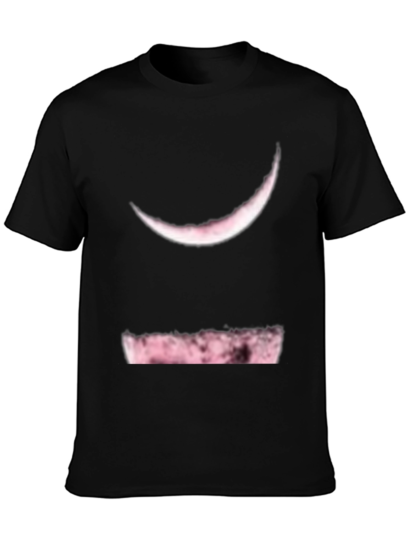 Moon Phase Graphic Tee - Soft Black Cotton Blend