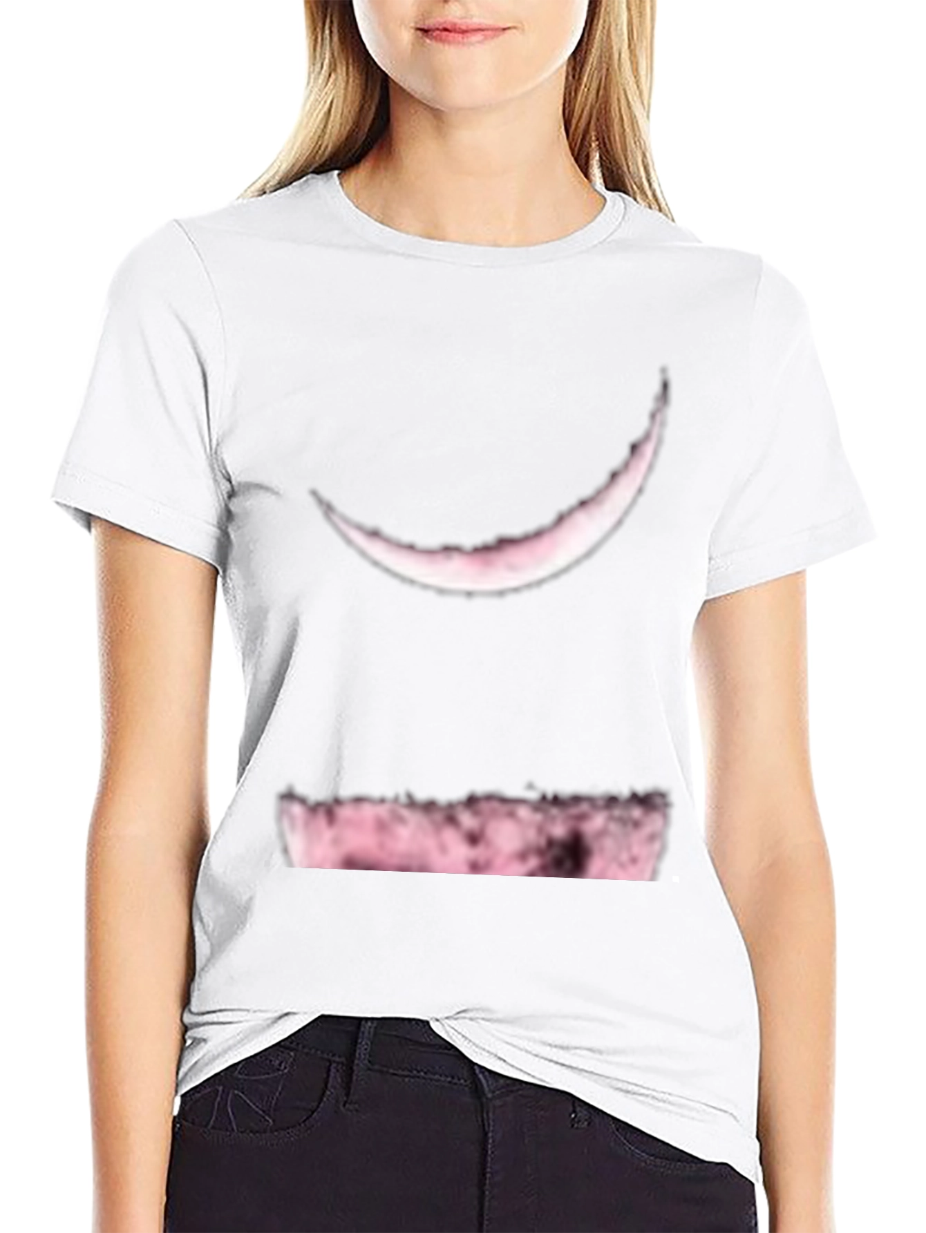 Moon Phase Graphic Tee - Soft Black Cotton Blend