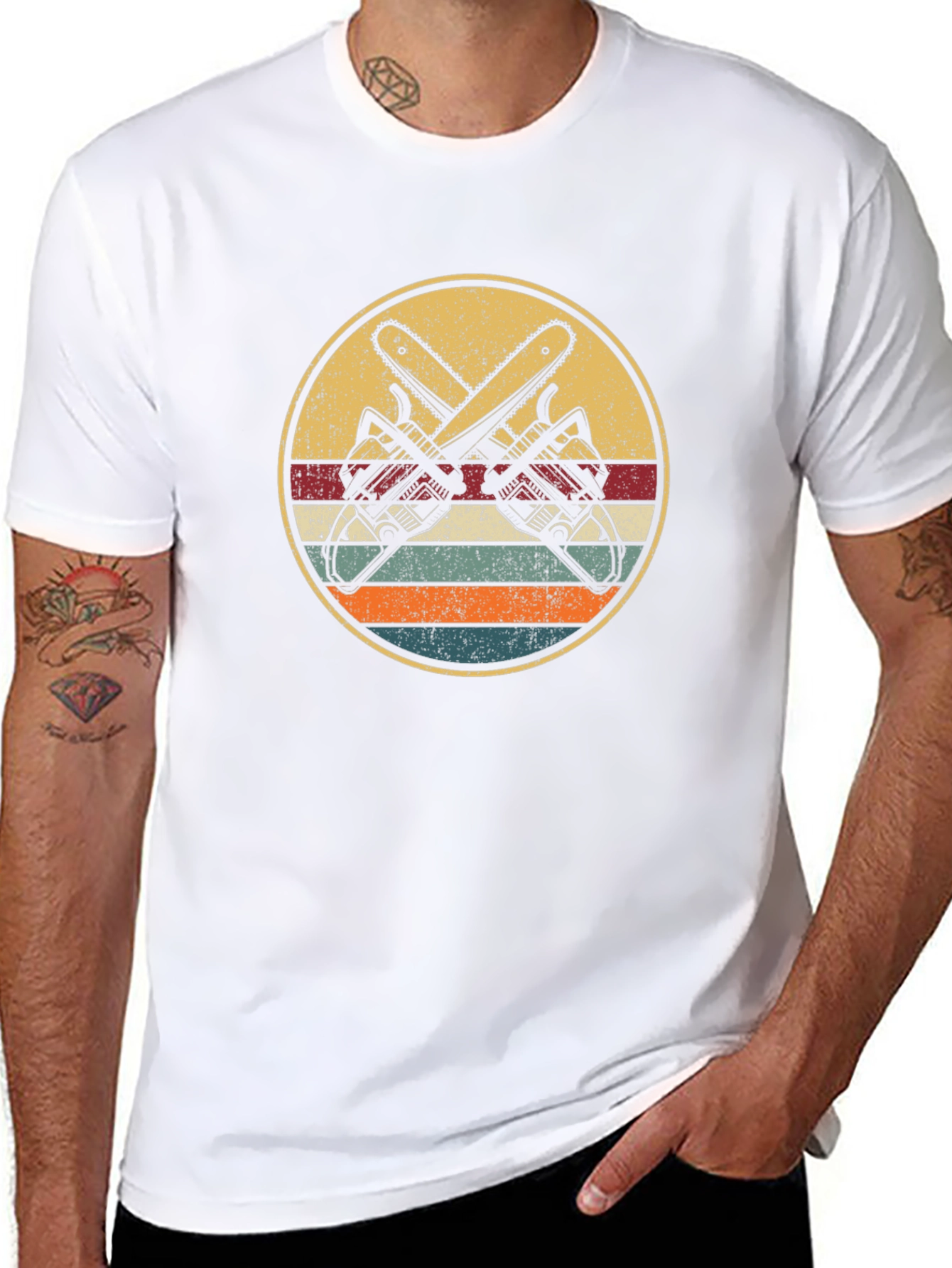 Retro Chainsaw T-Shirt