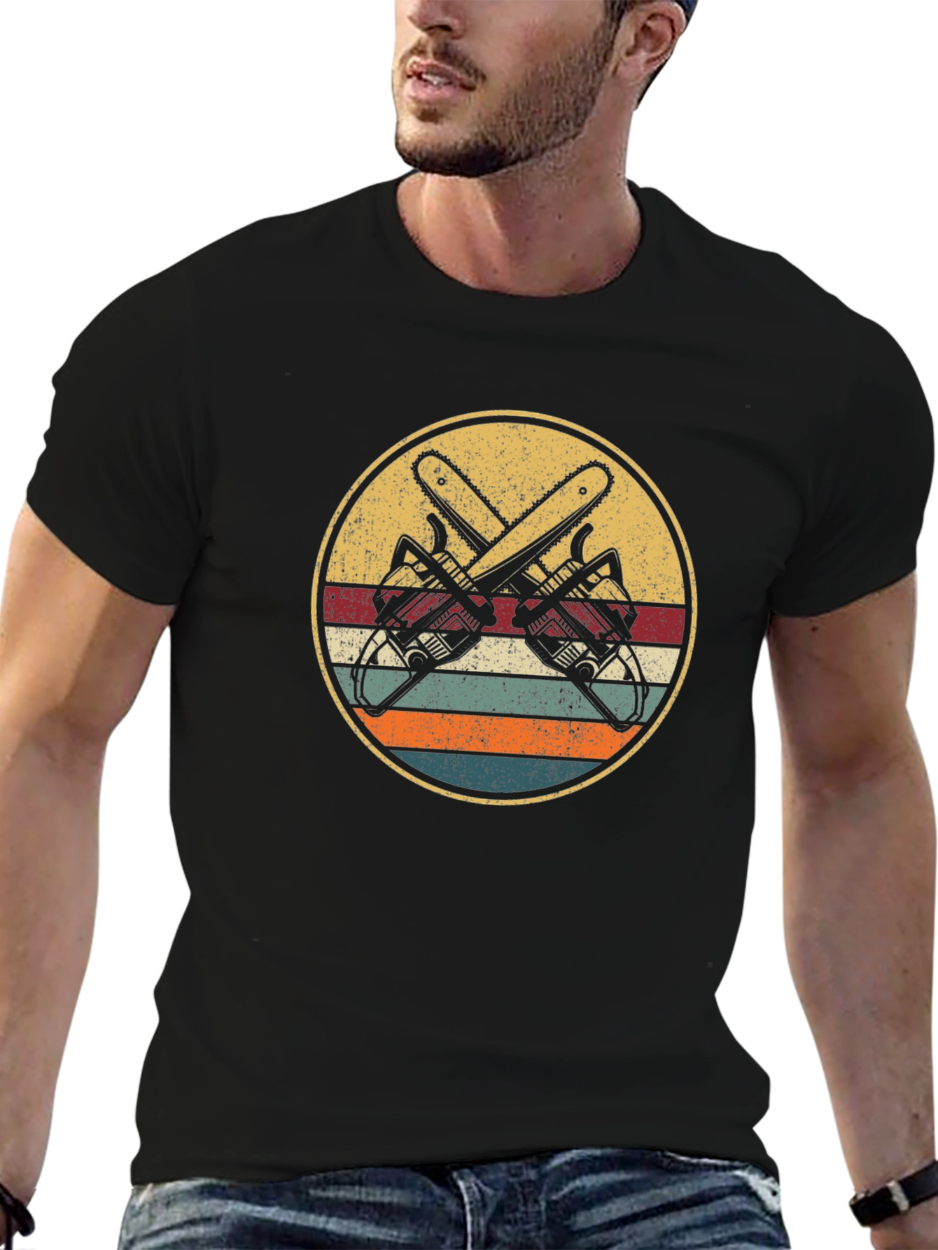 Retro Chainsaw T-Shirt