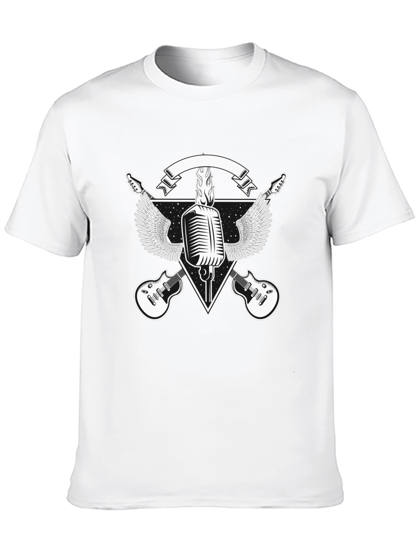 Rock Music Graphic Tee - Black T-Shirt