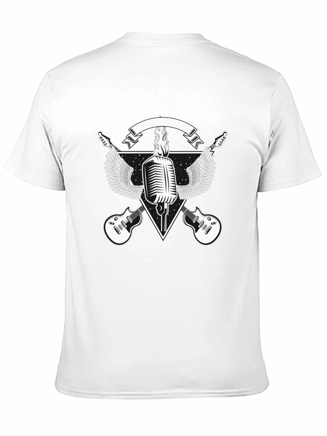 Rock Music Graphic Tee - Black T-Shirt