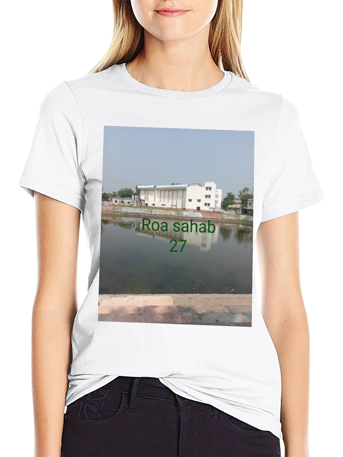 Building by the lake T-shirt