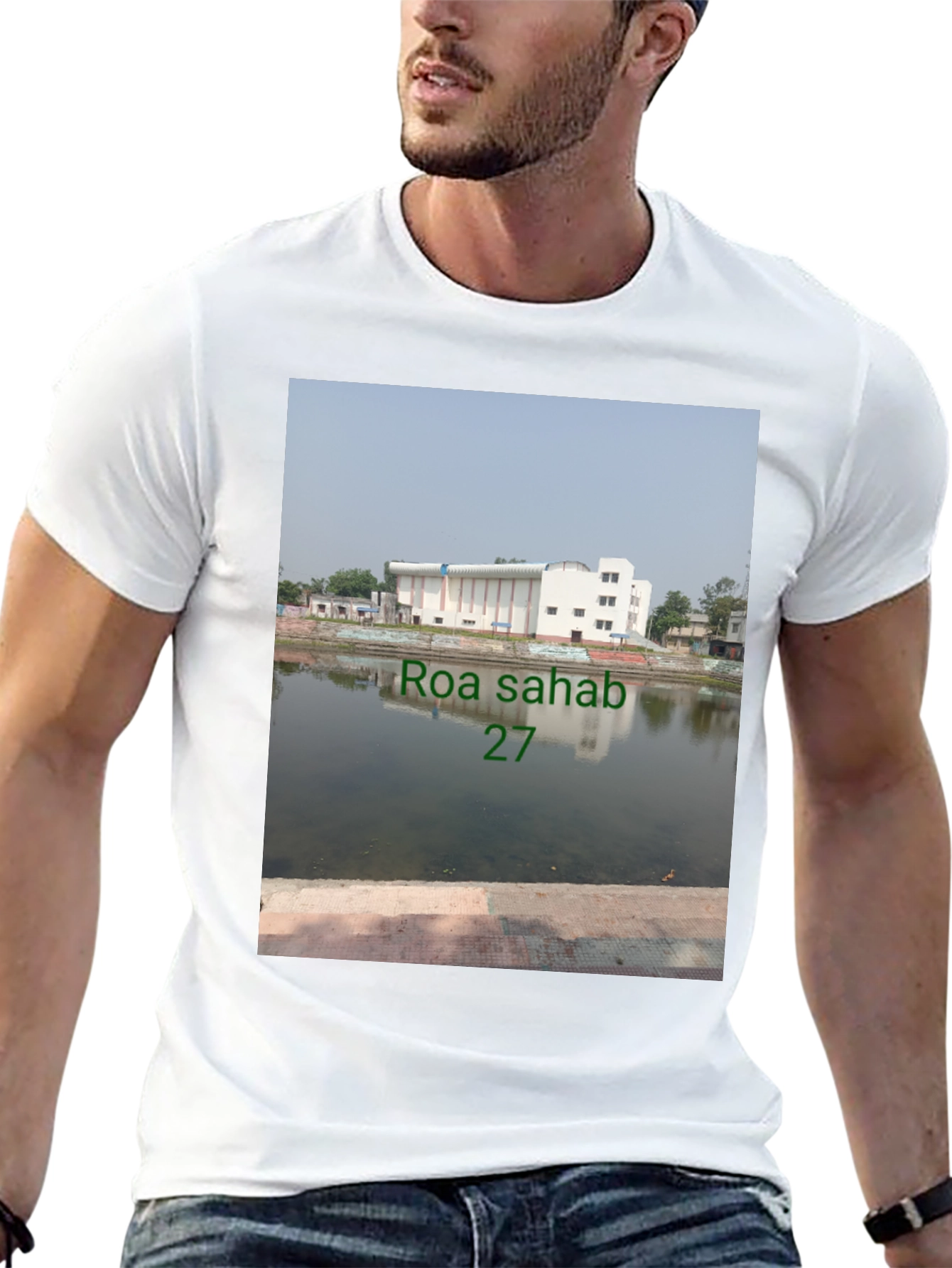 Building by the lake T-shirt