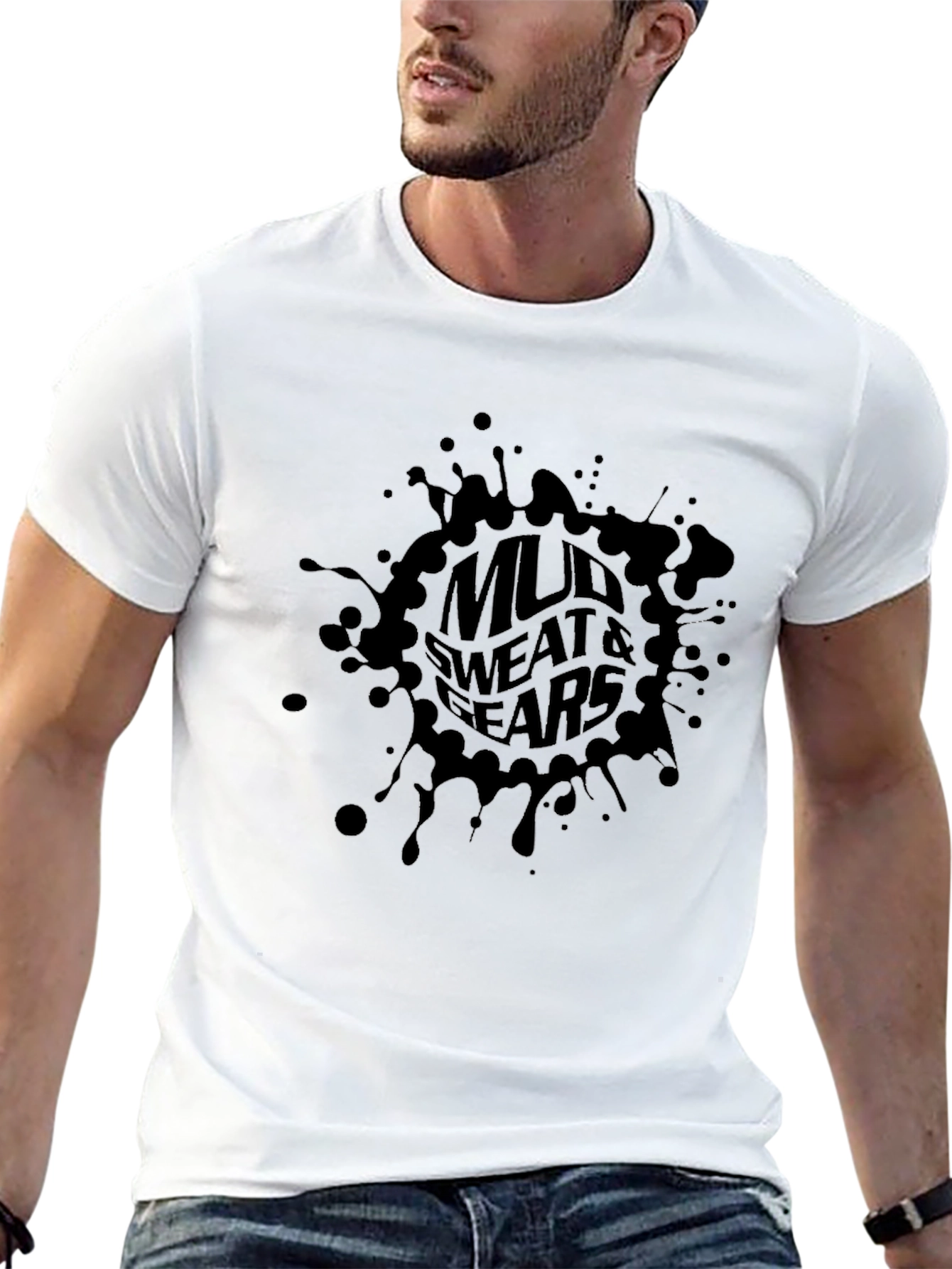 Mud Sweat & Fears Black Graphic T-Shirt