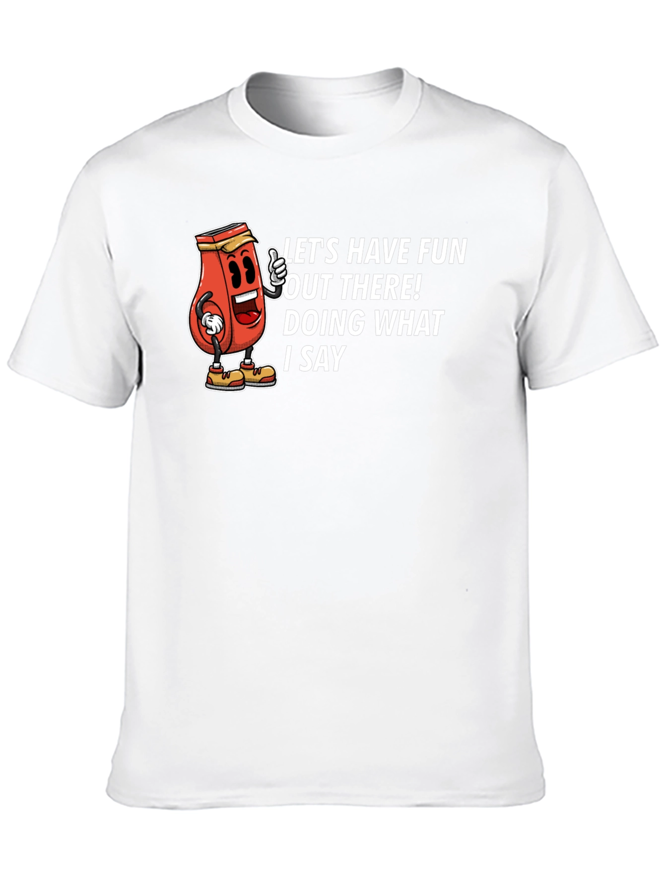 Funny Graphic Tee - Ketchup Boss Black T-Shirt