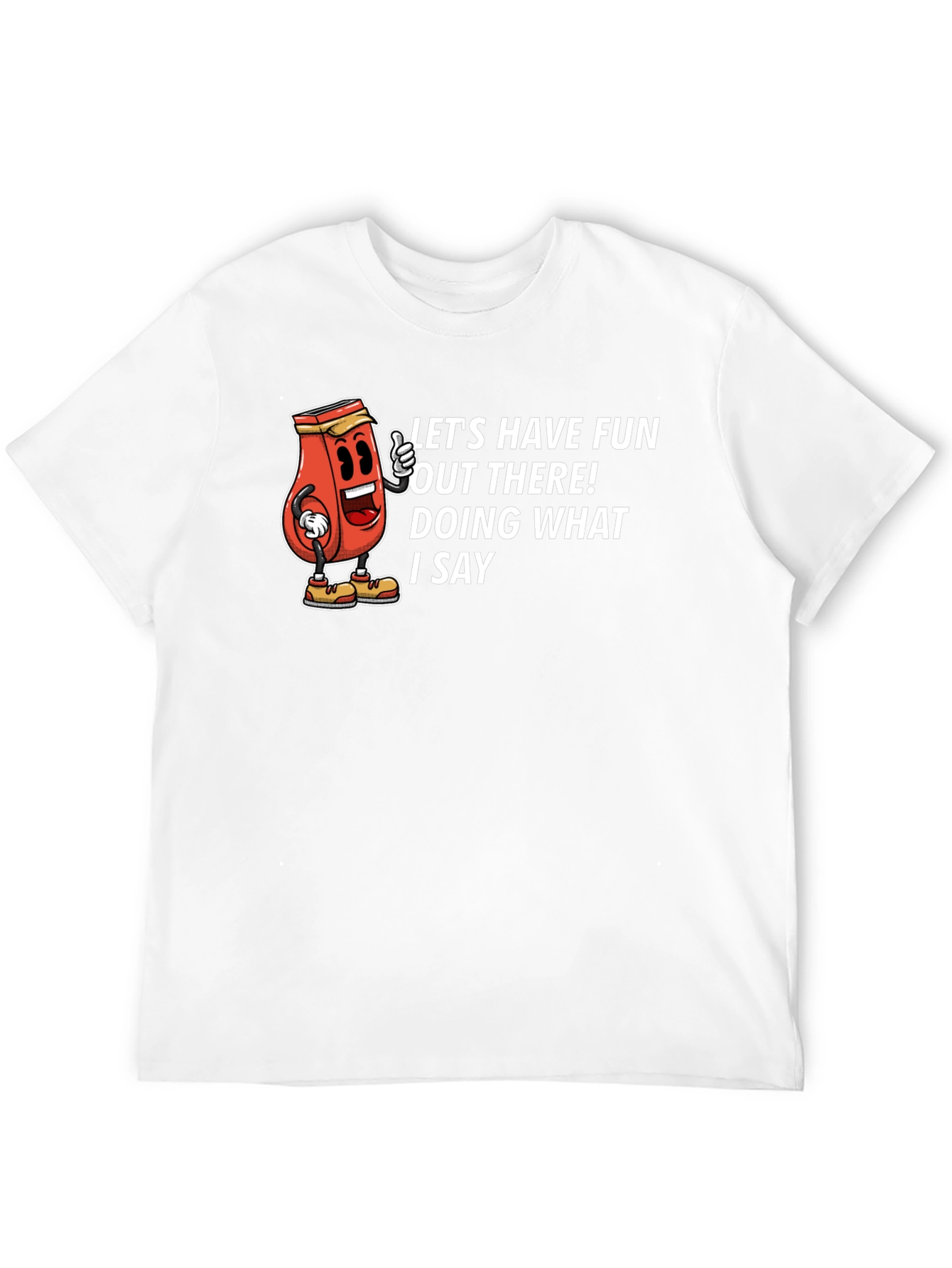 Funny Graphic Tee - Ketchup Boss Black T-Shirt